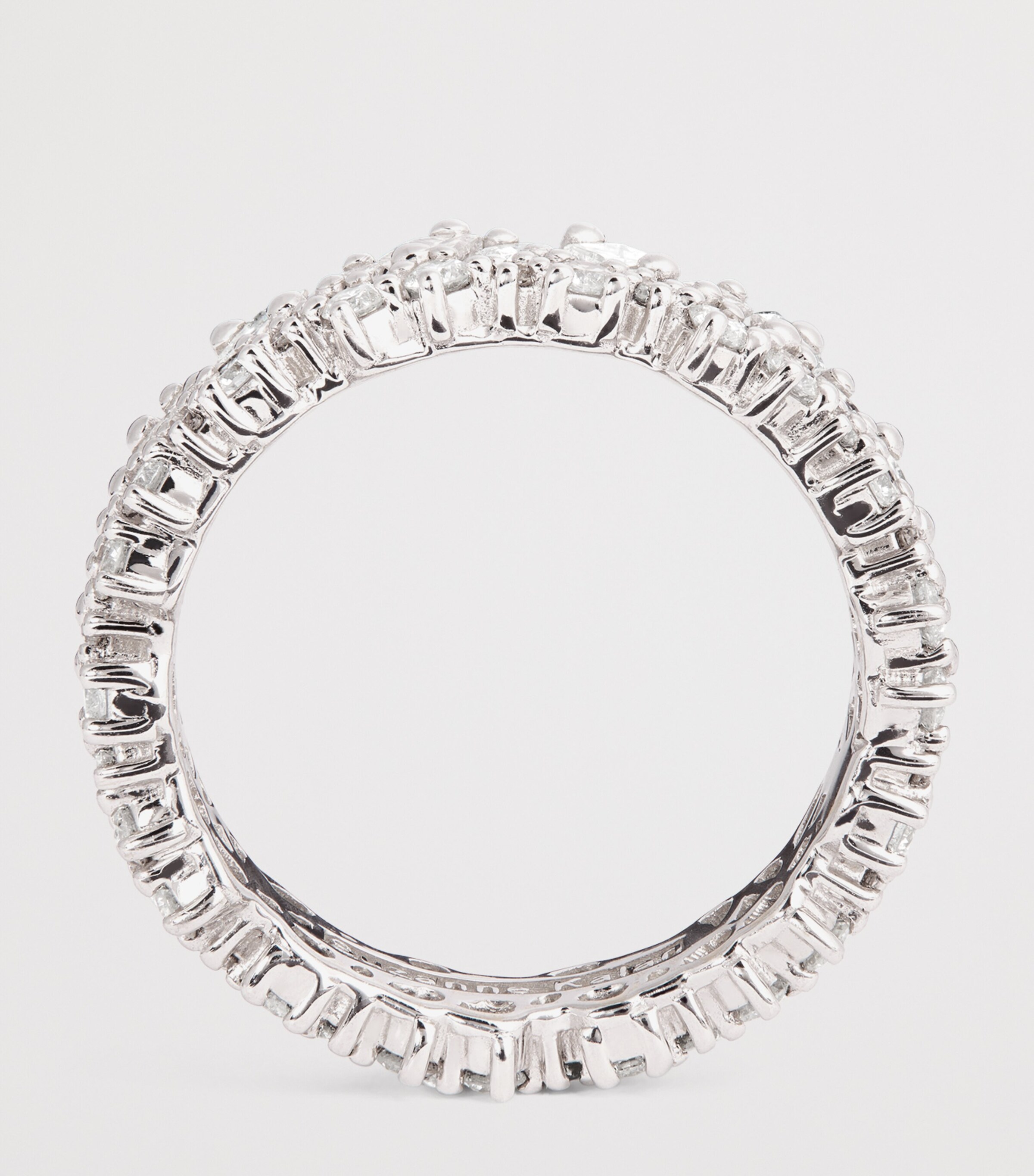 White Gold and Diamond Princess Eternity Ring 18K WG/WD Image 3