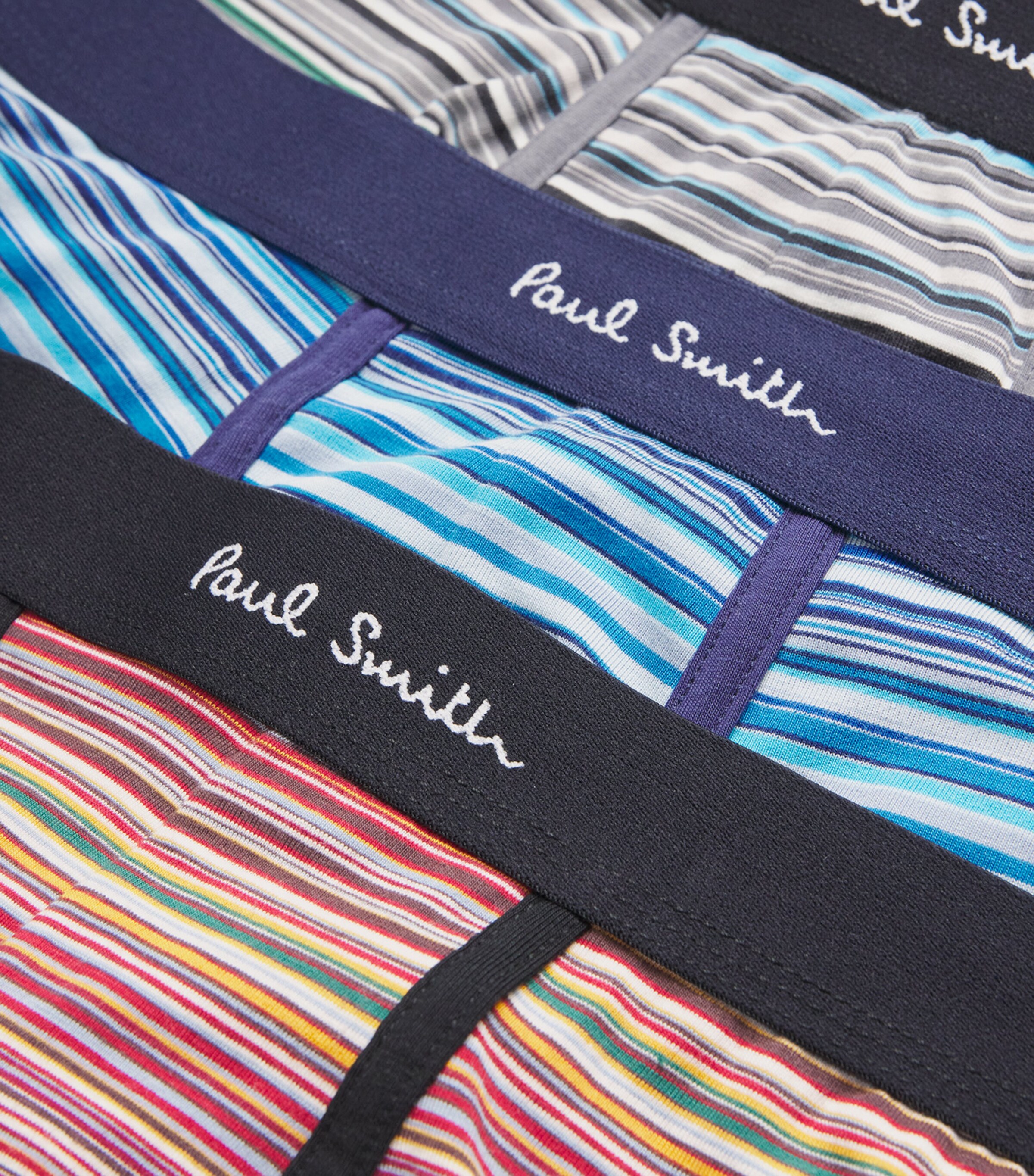 Stretch-Organic Cotton Signature Stripe Trunks (Pack of 3) 1A MUTICOLOUR Image 5