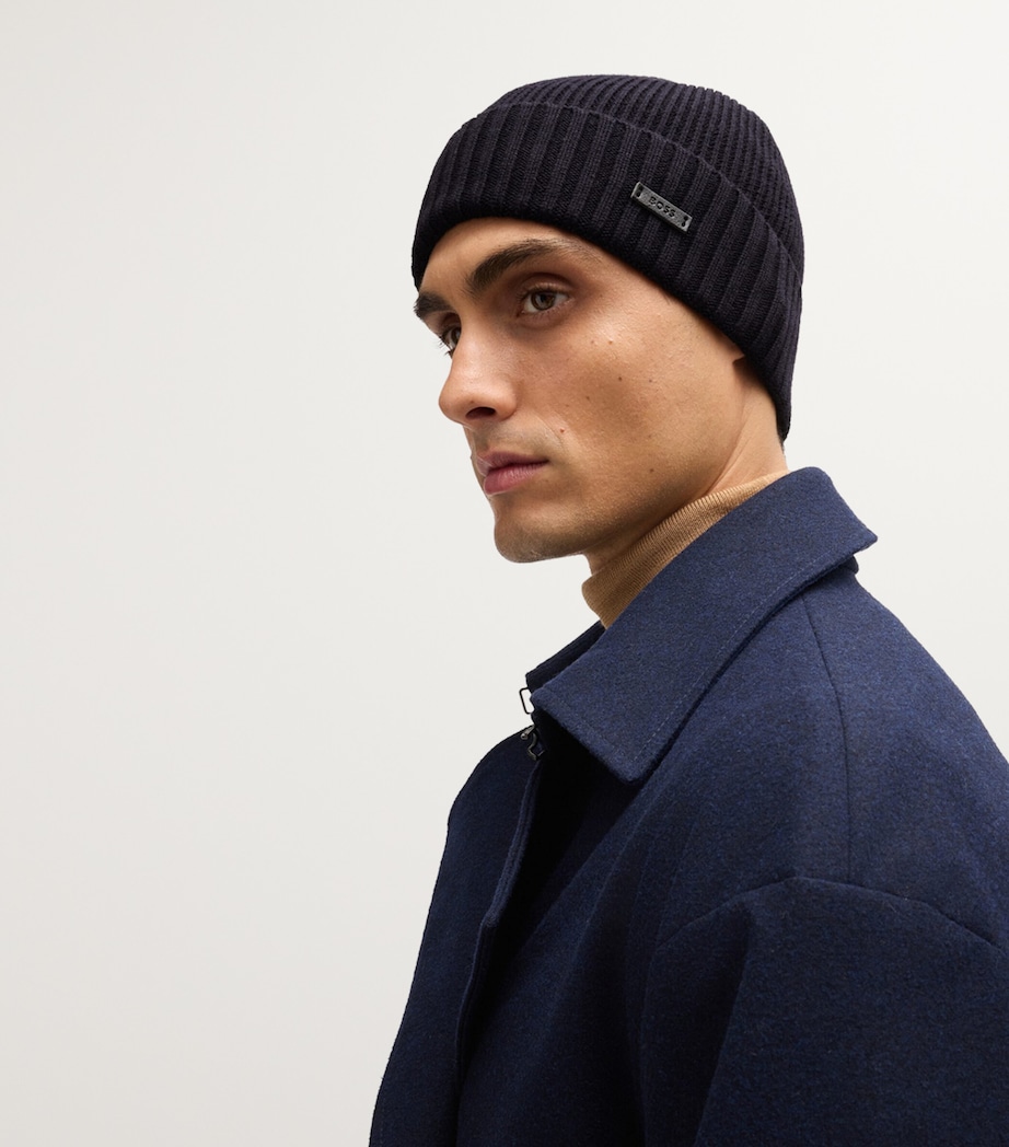 Virgin Wool Logo-Badge Beanie 404 Image 2