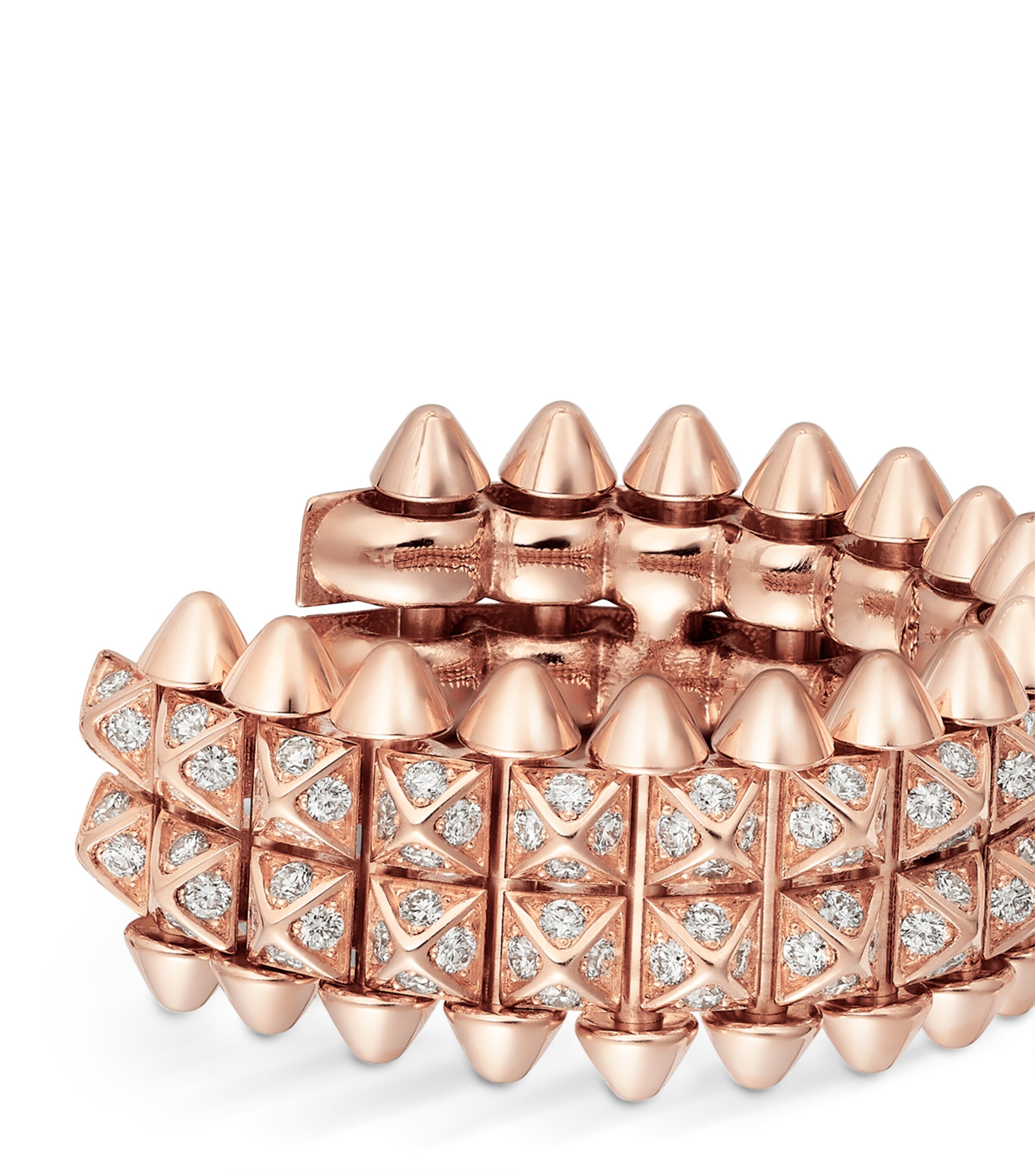 Rose Gold and Diamond Clash de Cartier Earrings ROSE GOLD Image 4