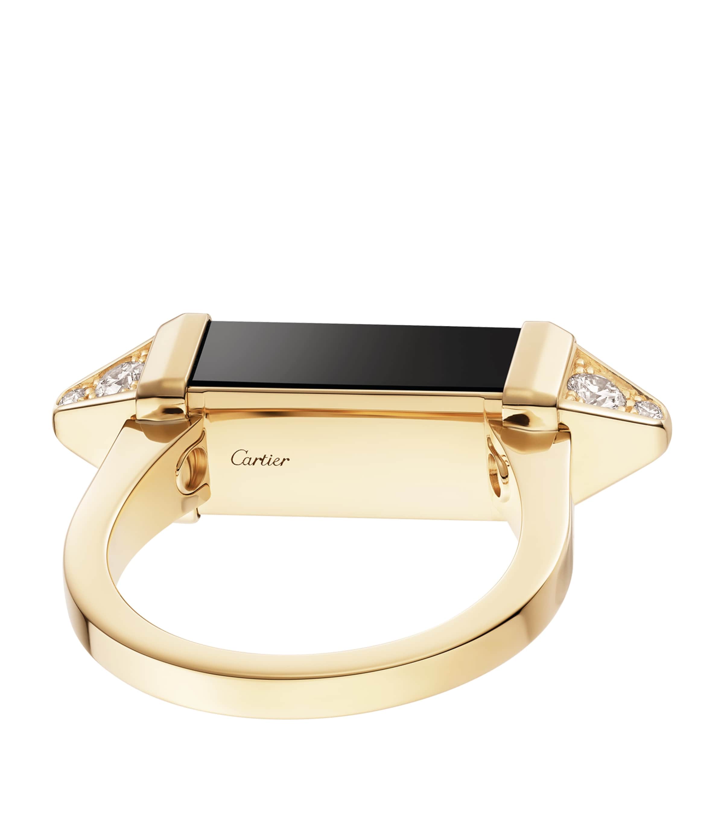 Yellow Gold, Diamond and Onyx Les Berlingots de Cartier Ring YELLOW GOLD Image 3