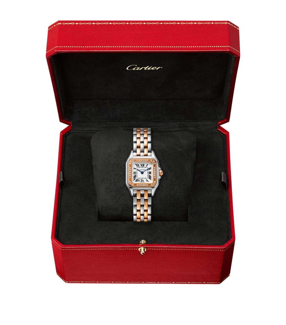 Cartier Rose Gold, Stainless Steel and Diamond Panthère de Cartier Watch 22mm Grey Image 2