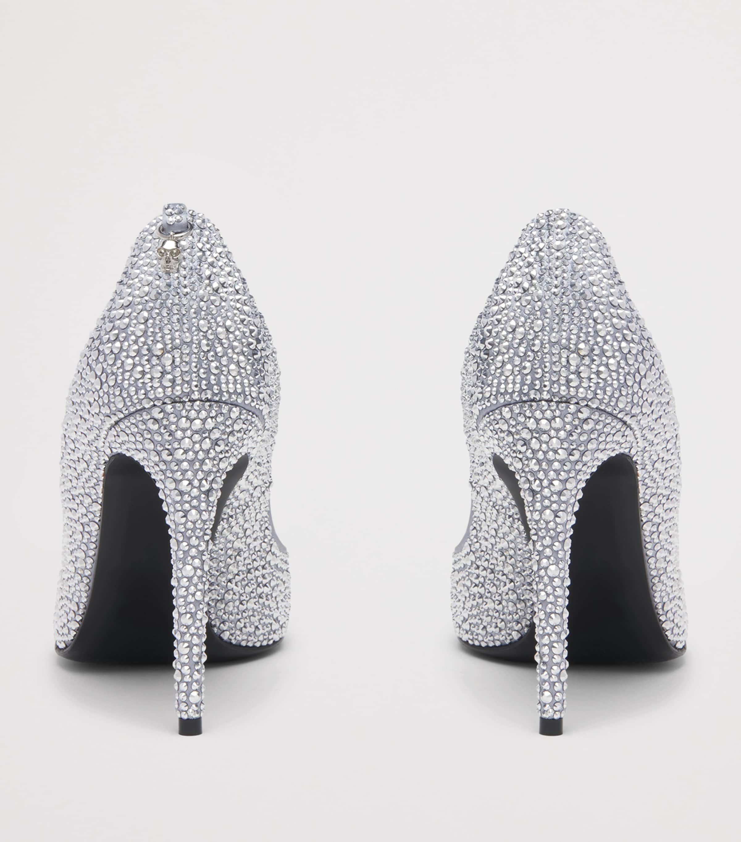McQueen Crystal-Embellished Skull Pumps 105 Image 4