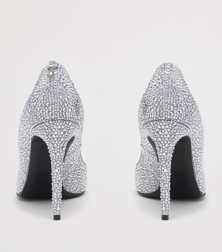 McQueen Crystal-Embellished Skull Pumps 105 Image 4