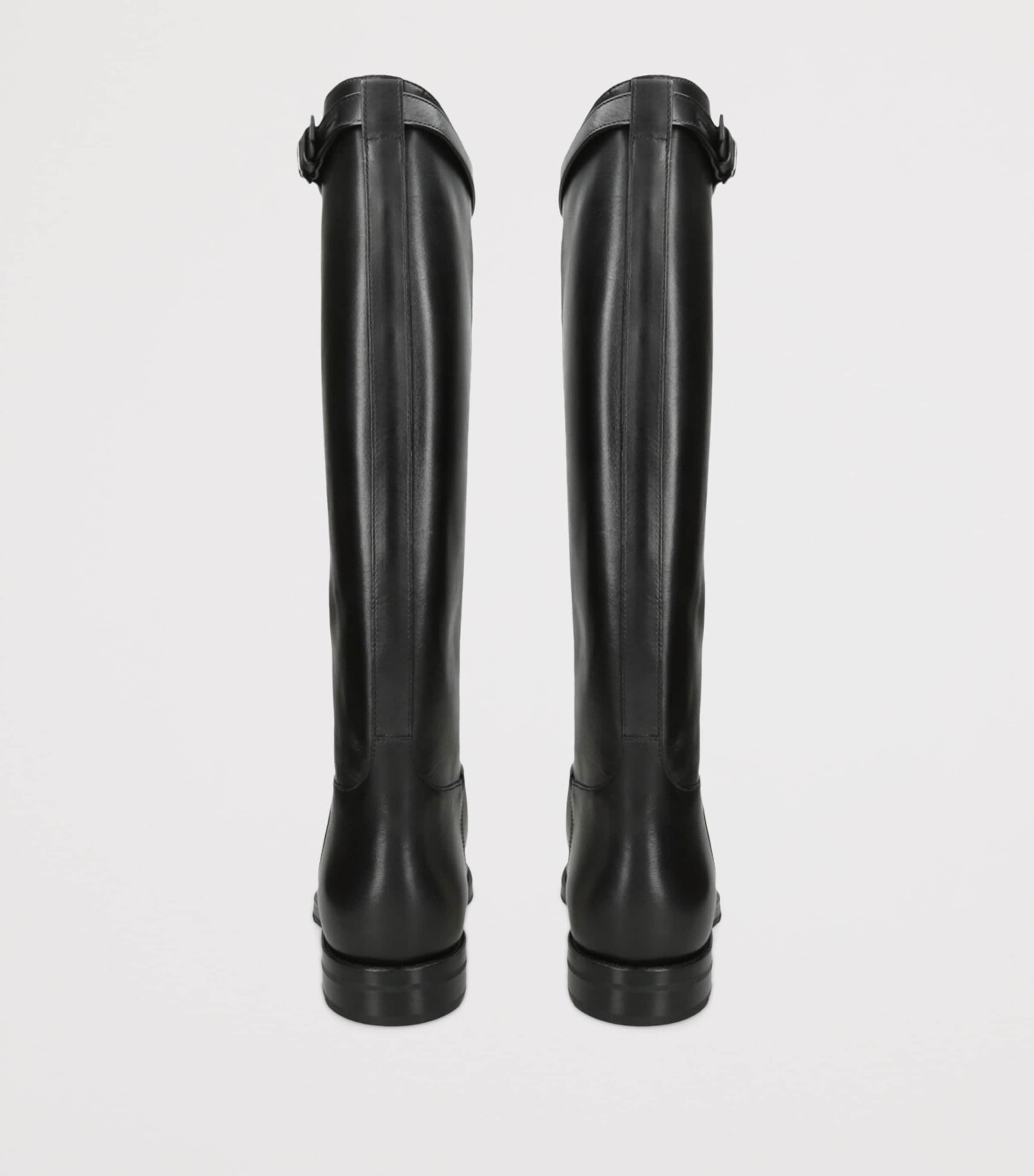 Leather Michelle Knee-High Boots BLACK Image 2