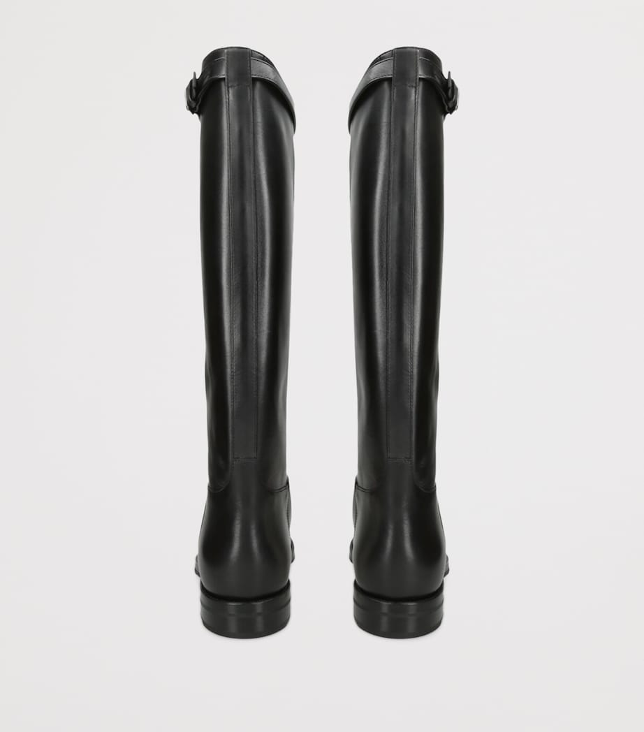 Leather Michelle Knee-High Boots BLACK Image 2