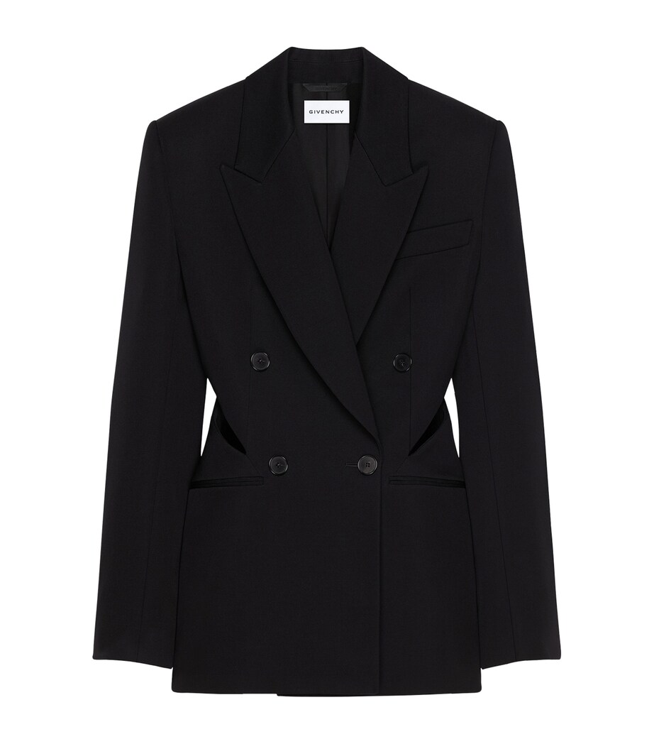 Wool Slashed Jacket BLACK Image 1