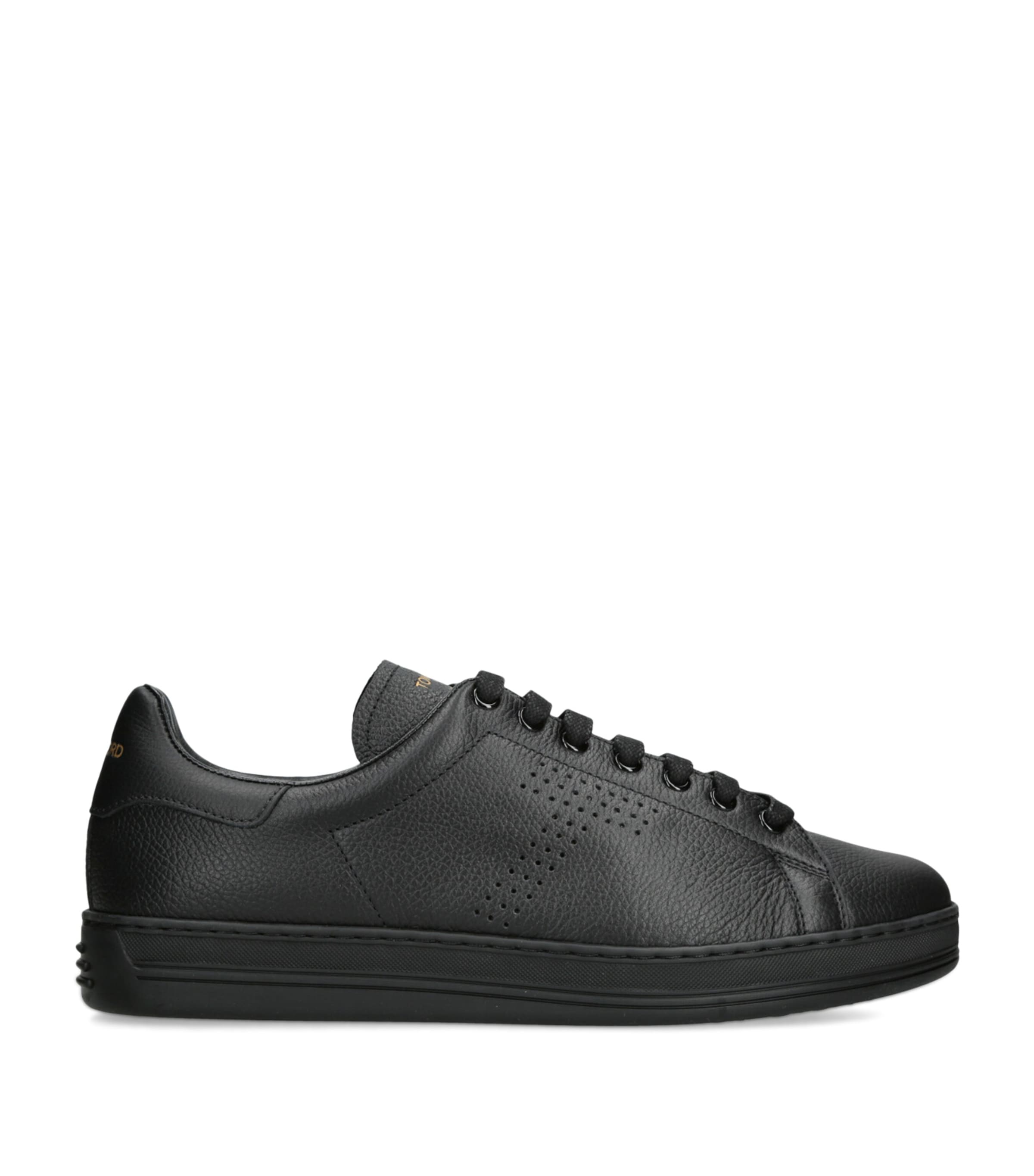 TOM FORD Leather Warwick Sneakers Black Image 1