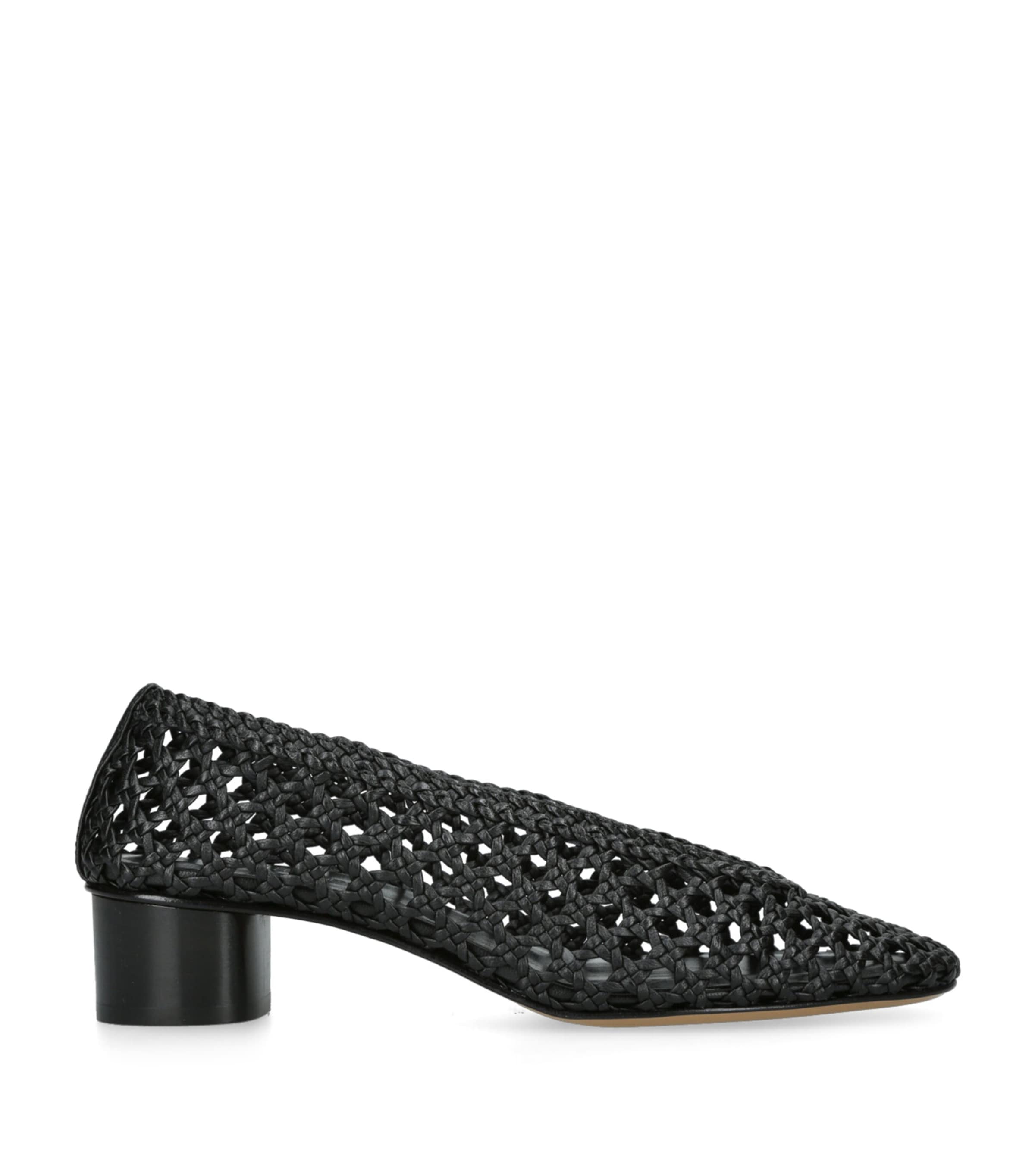 Le Monde Beryl Leather Woven Pumps 40