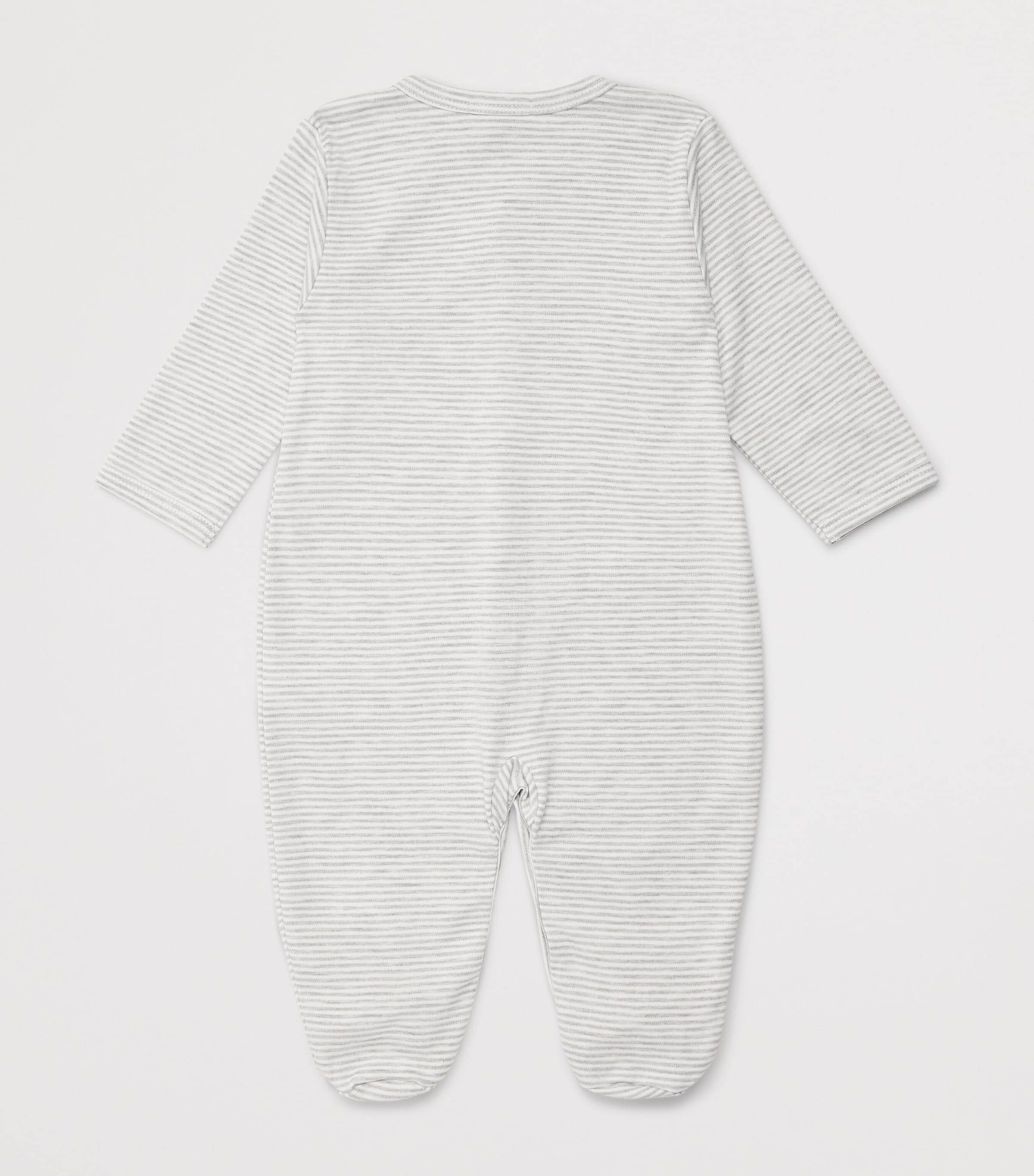 Kissy Kissy Pima Cotton Dinosaur Territory All-In-One (0-9 Months) Grey Image 2