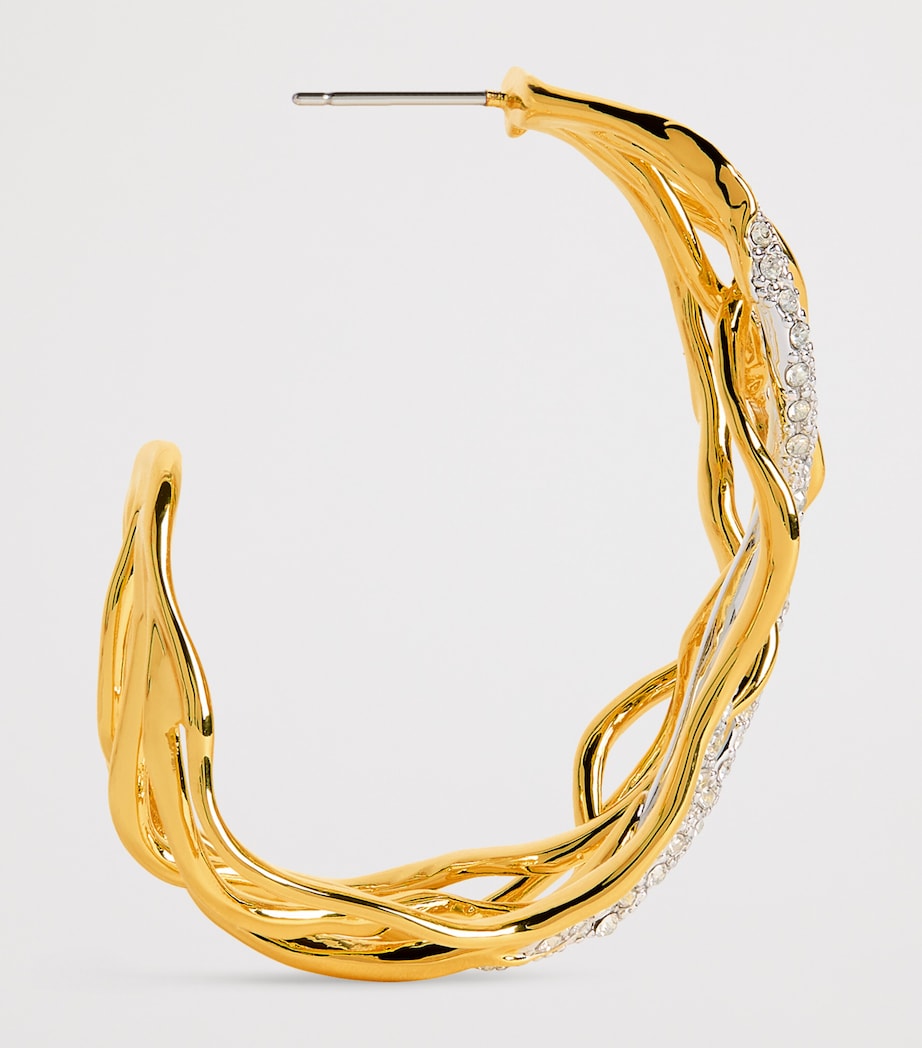 Alexis Bittar Gold-Plated Solanales Woven Earrings Gold Image 4