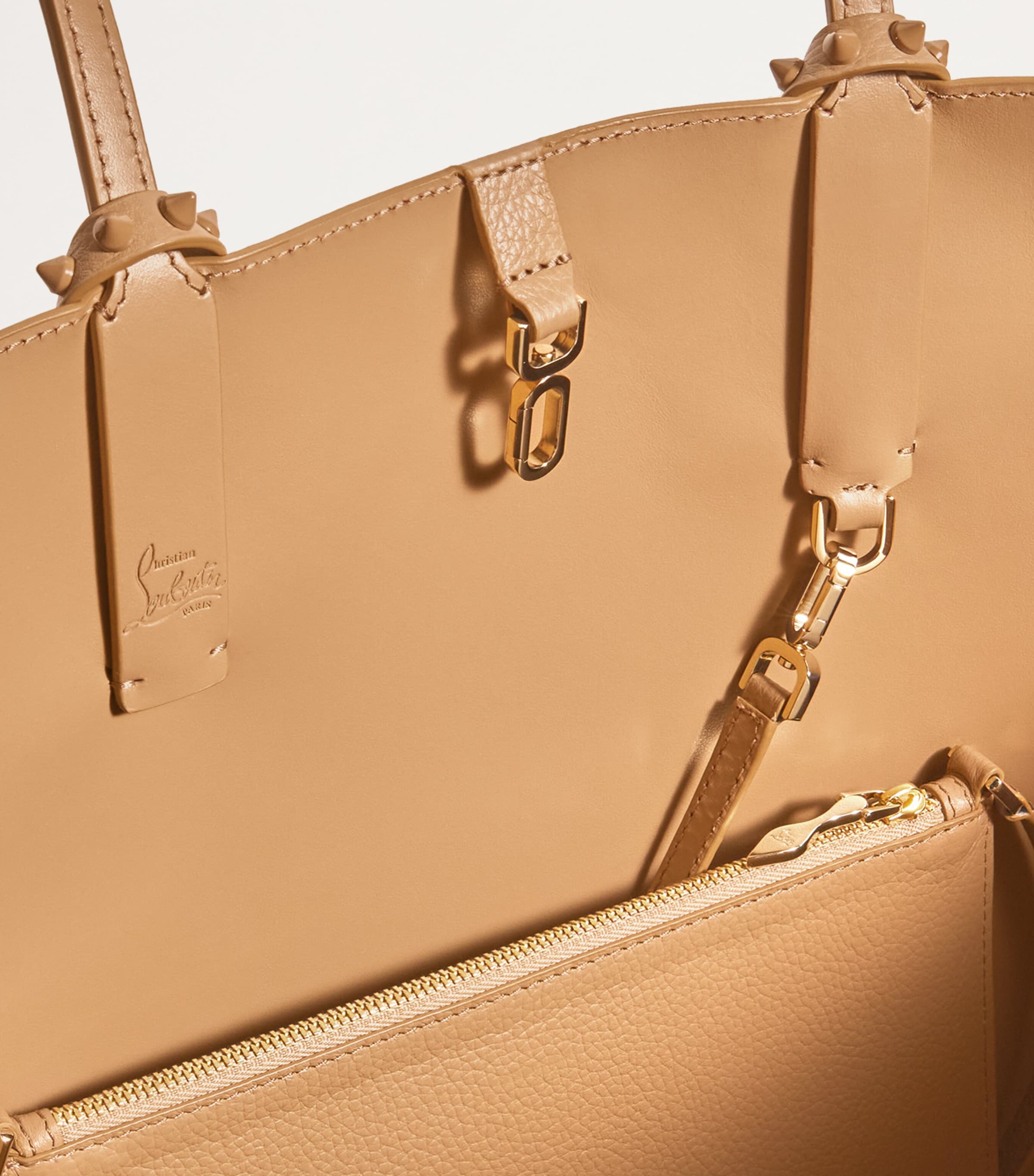 トートバッグ Cabata Large leather-trimmed canvas tote bag Christian Louboutin Cabata Large Leather Tote Bag | Harrods US