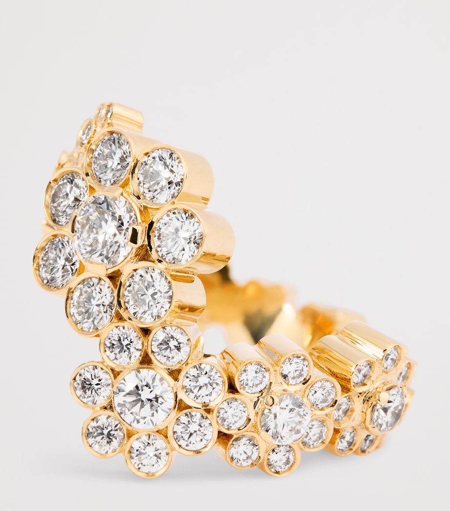 Yellow Gold and Diamond Ocean de Fleurs Ring YELLOW GOLD Image 6