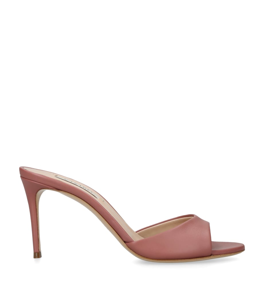 Casadei Leather Julia Mules 80 Pink Image 1