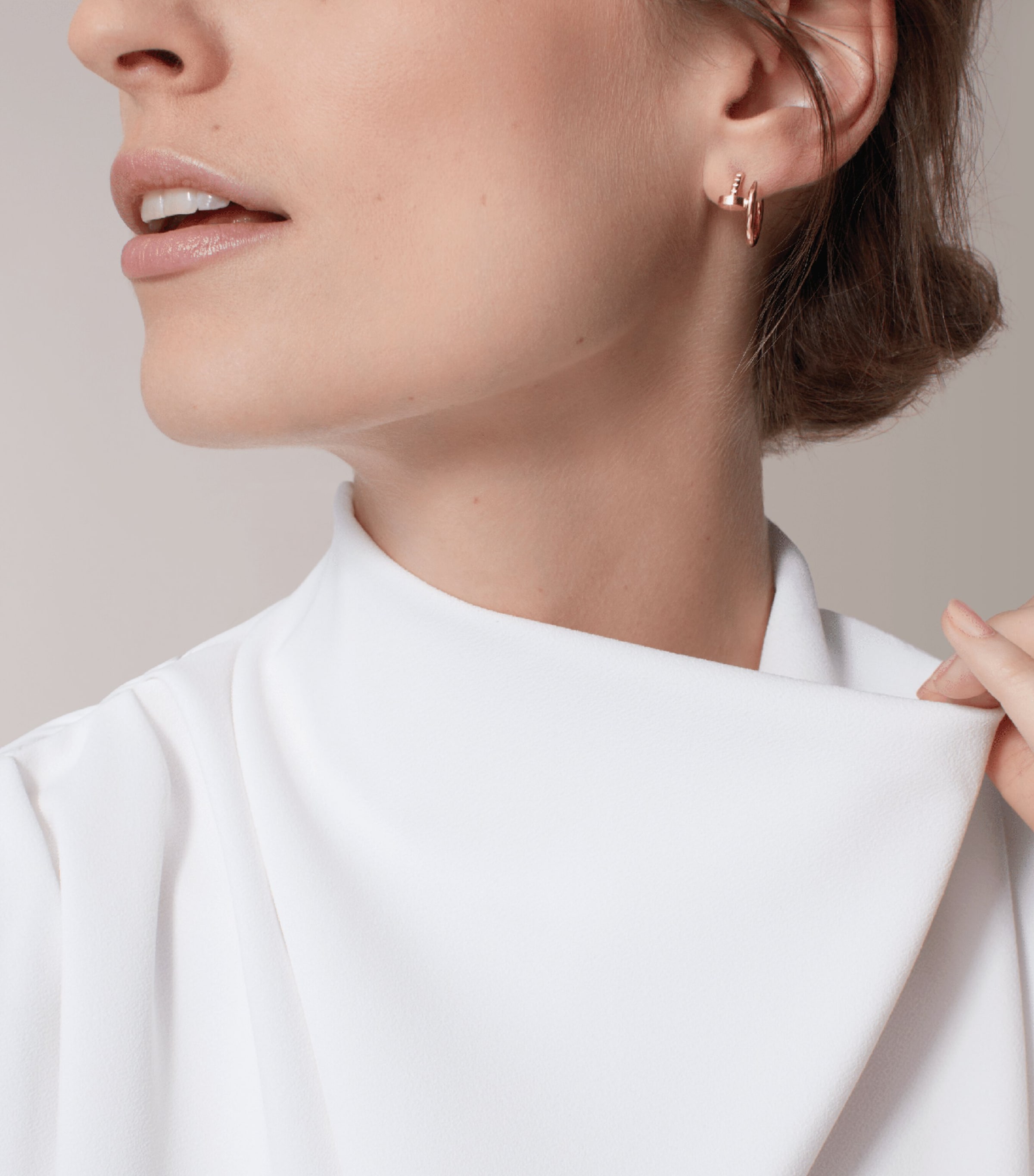 Cartier Rose Gold Juste un Clou Earrings | Harrods UK