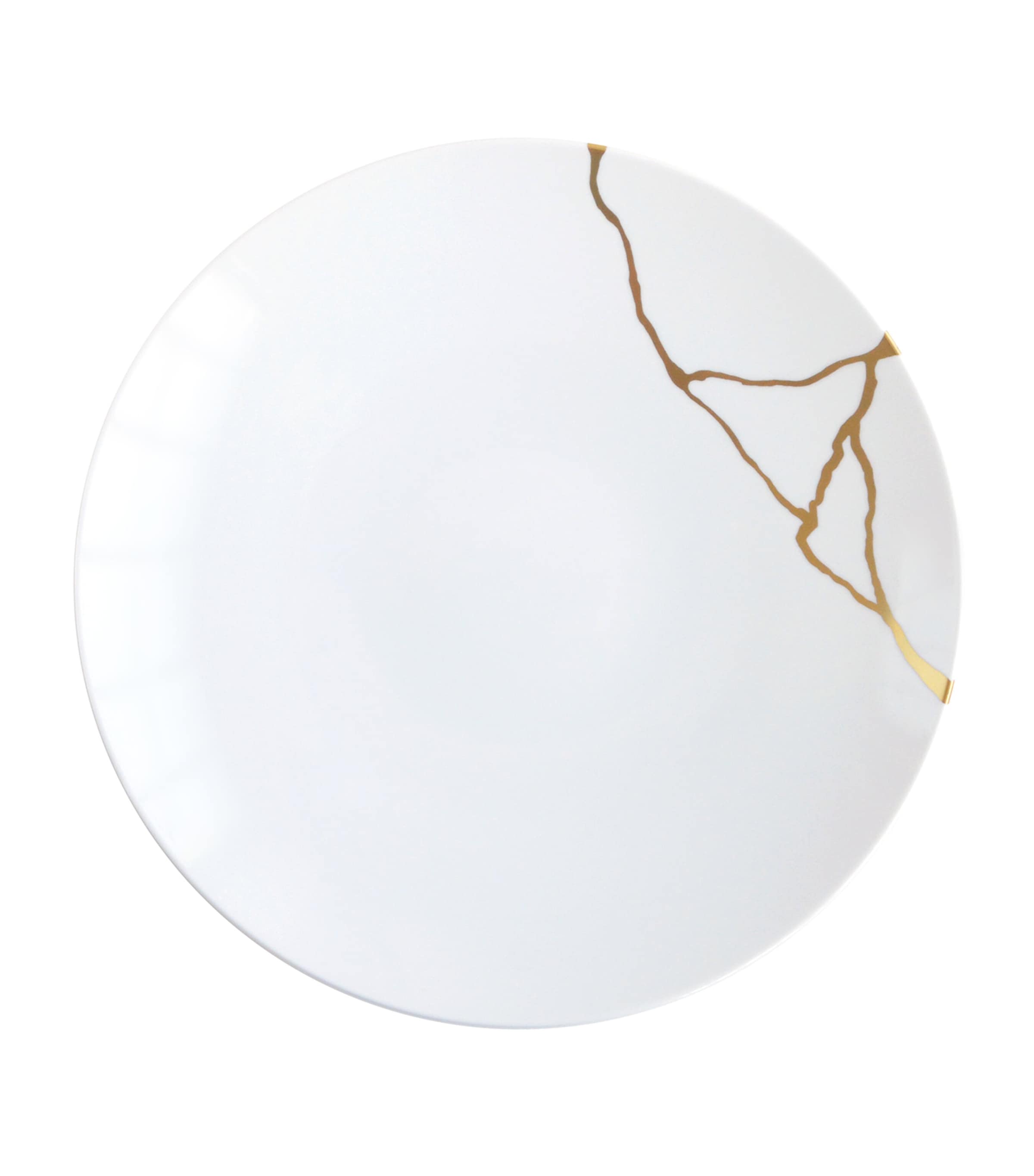 Shop Bernardaud Kintsugi Coupe Dinner Plate In Gold