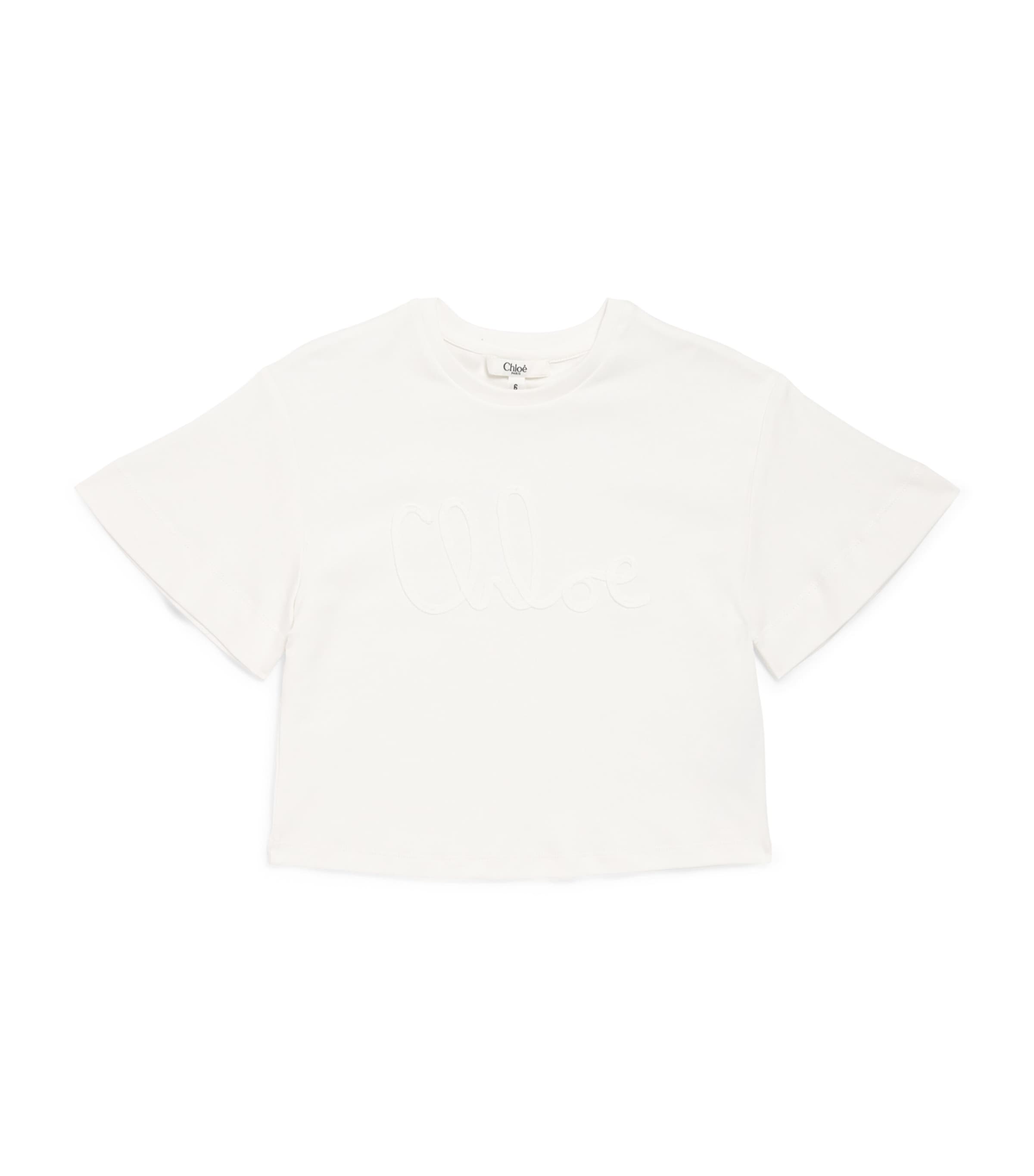 Chloé Kids Cotton Logo T-Shirt (2-14 Years) Image 1