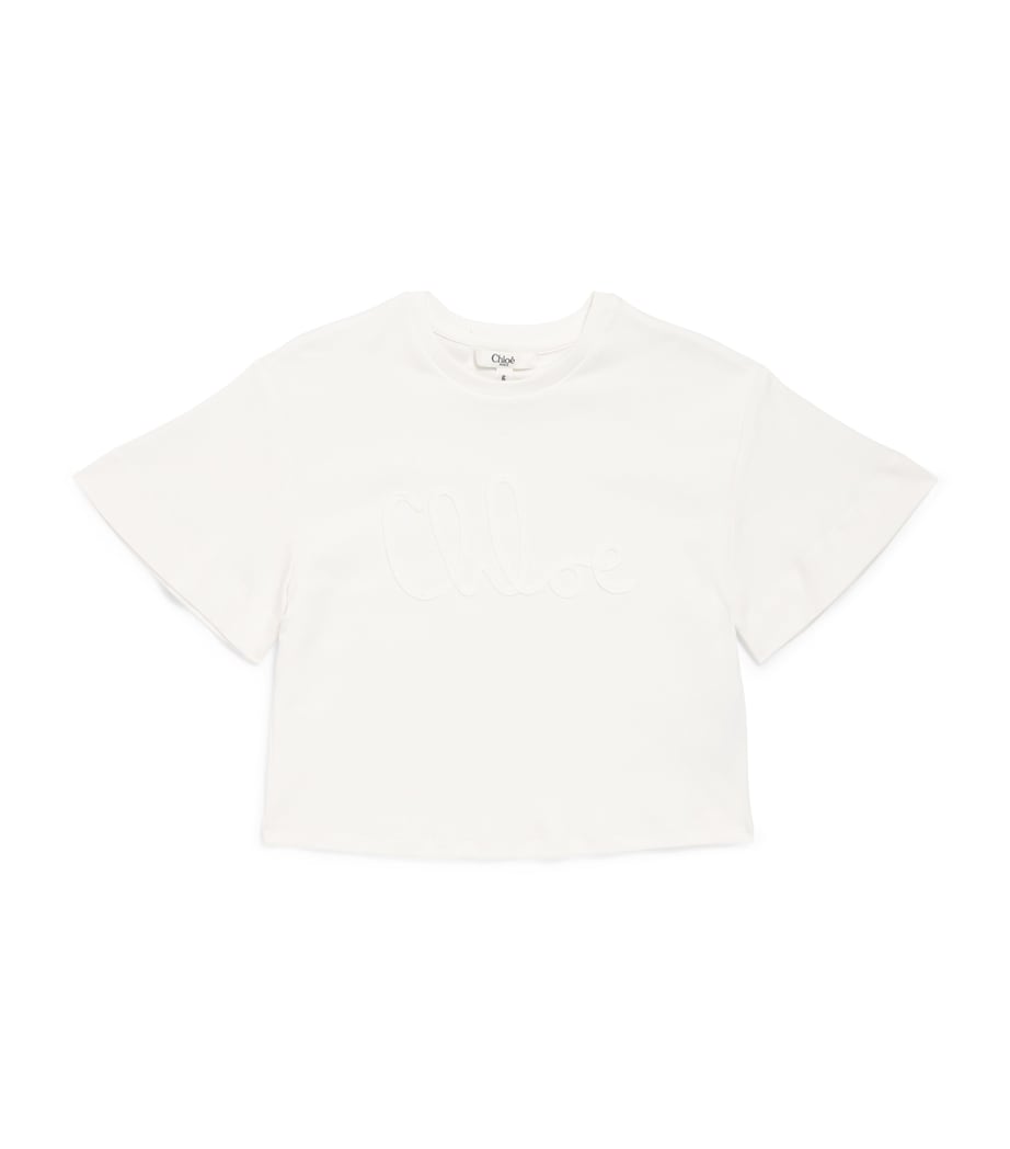 Chloé Kids Cotton Logo T-Shirt (2-14 Years) Image 1
