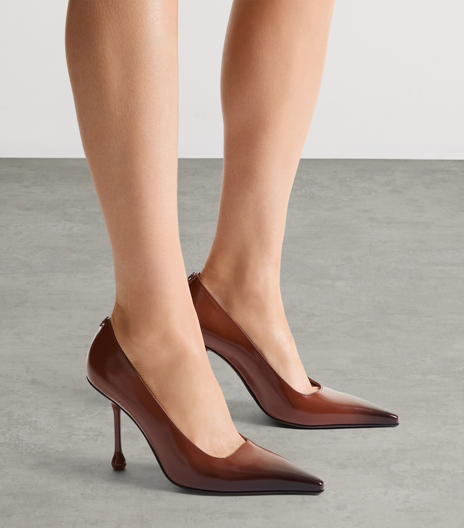 Jimmy Choo Ixia 95 Leather Ombré Pumps Cognac/black Image 2