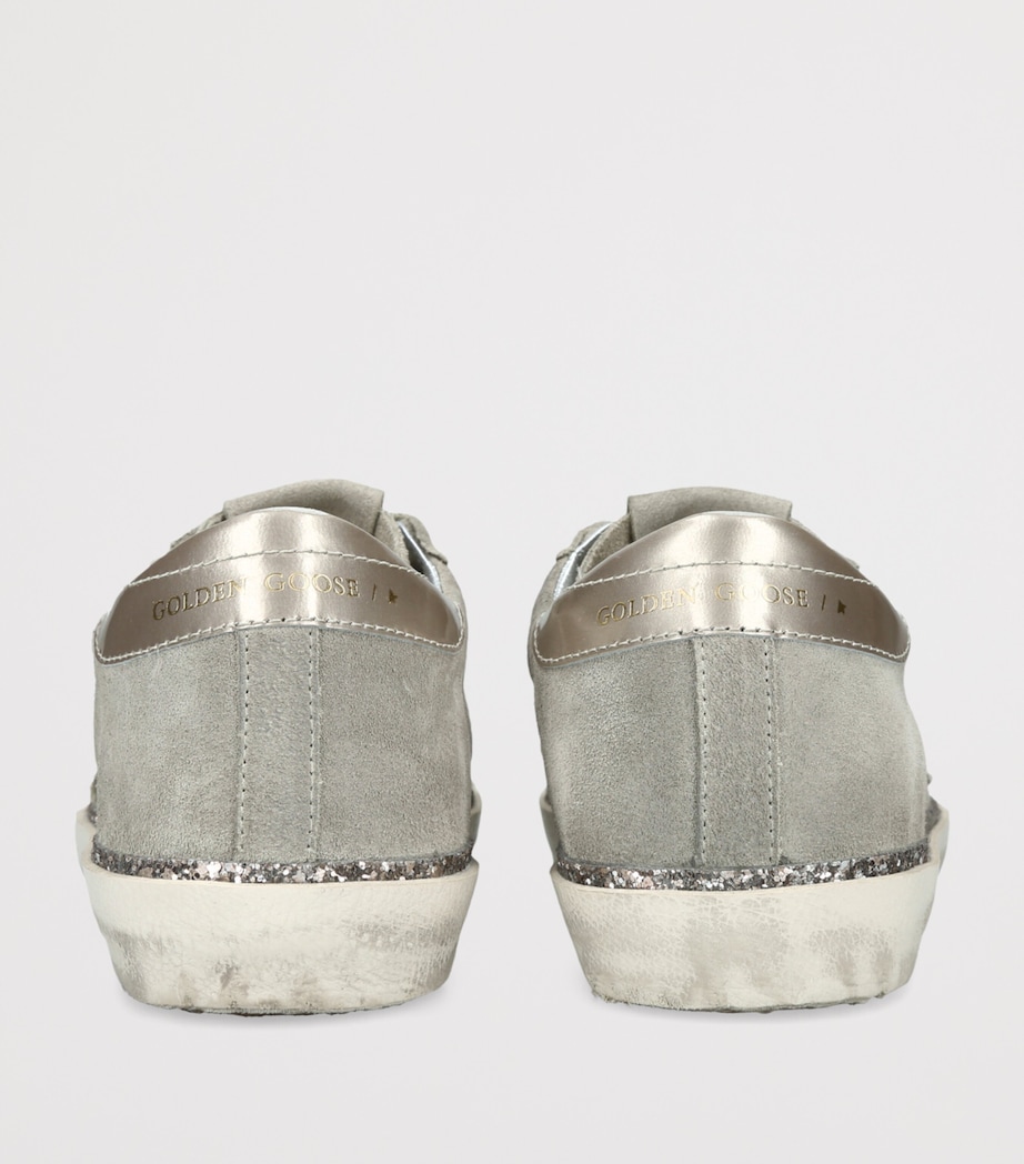 Golden Goose Womens Suede Super Star Sneakers Taupe Comb Image 2
