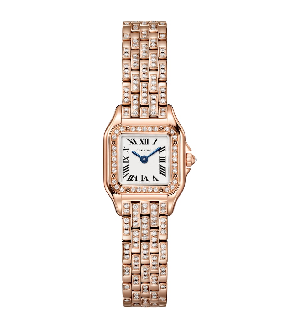 Rose Gold and Diamond Panthère de Cartier Watch 20mm SILVER Image 1