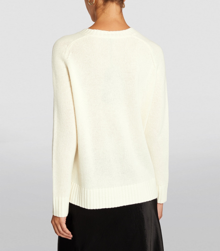 Open Cashmere Sweater IVORY Image 4