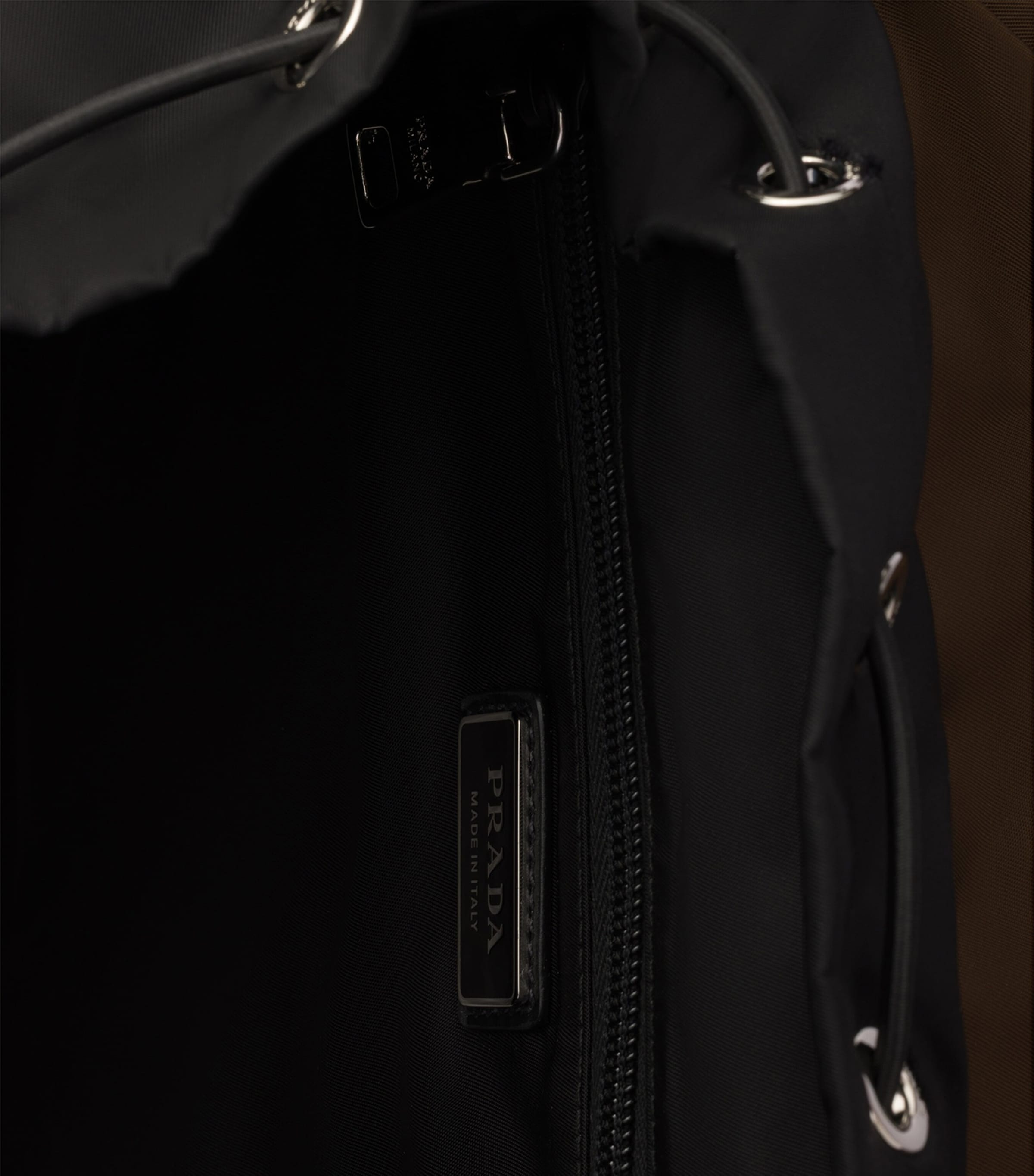 Prada Mens Re-Nylon and Saffiano Leather Backpack Image 4