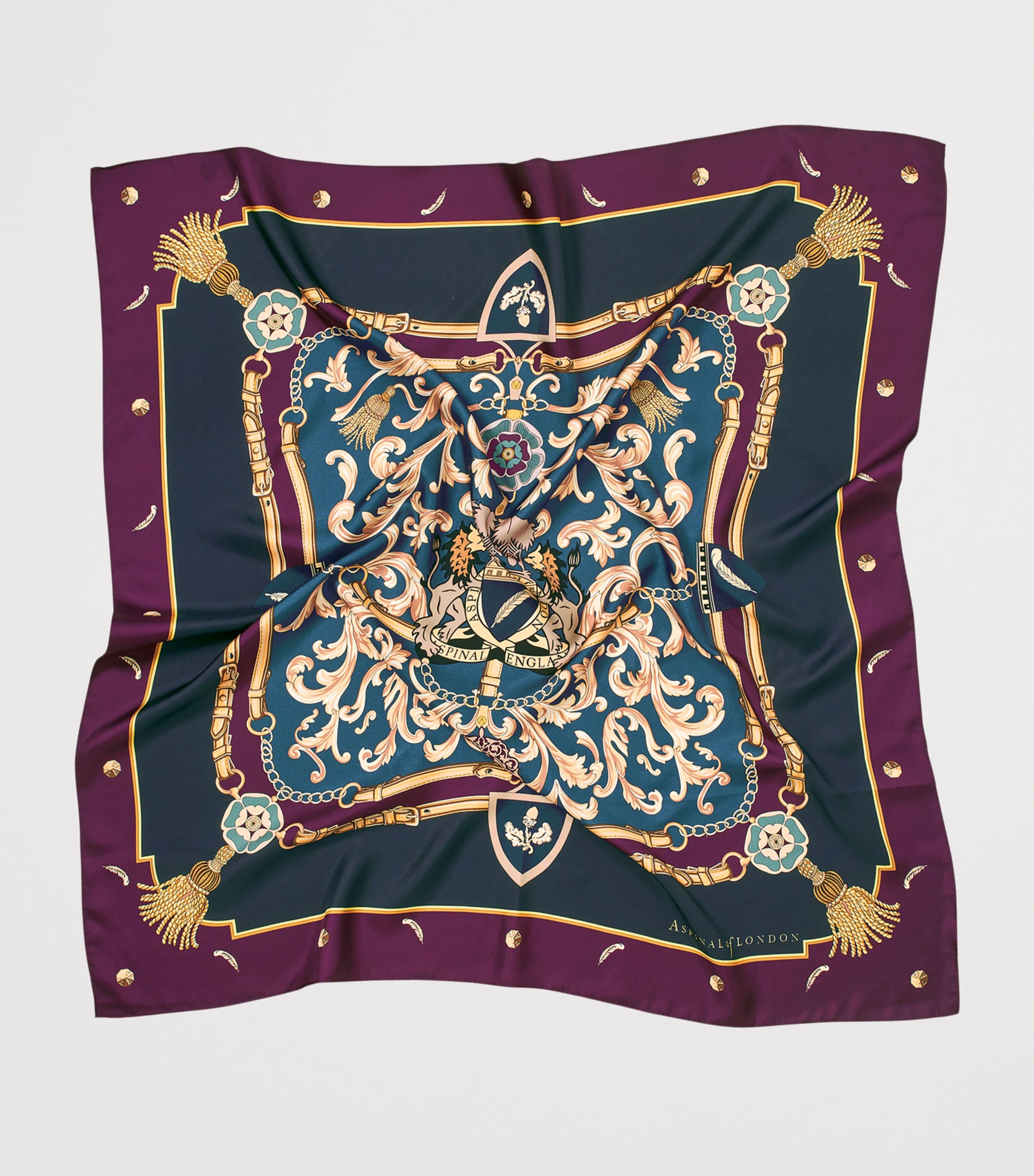 Silk Signature Shield Scarf FIG Image 2