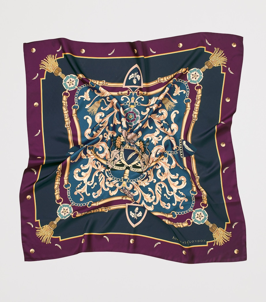 Silk Signature Shield Scarf FIG Image 2