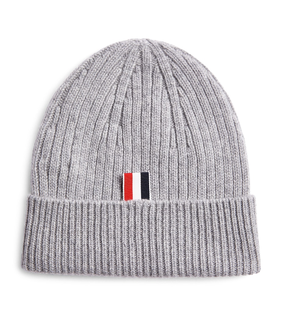 Cashmere 4-Bar Beanie LT GREY Image 1