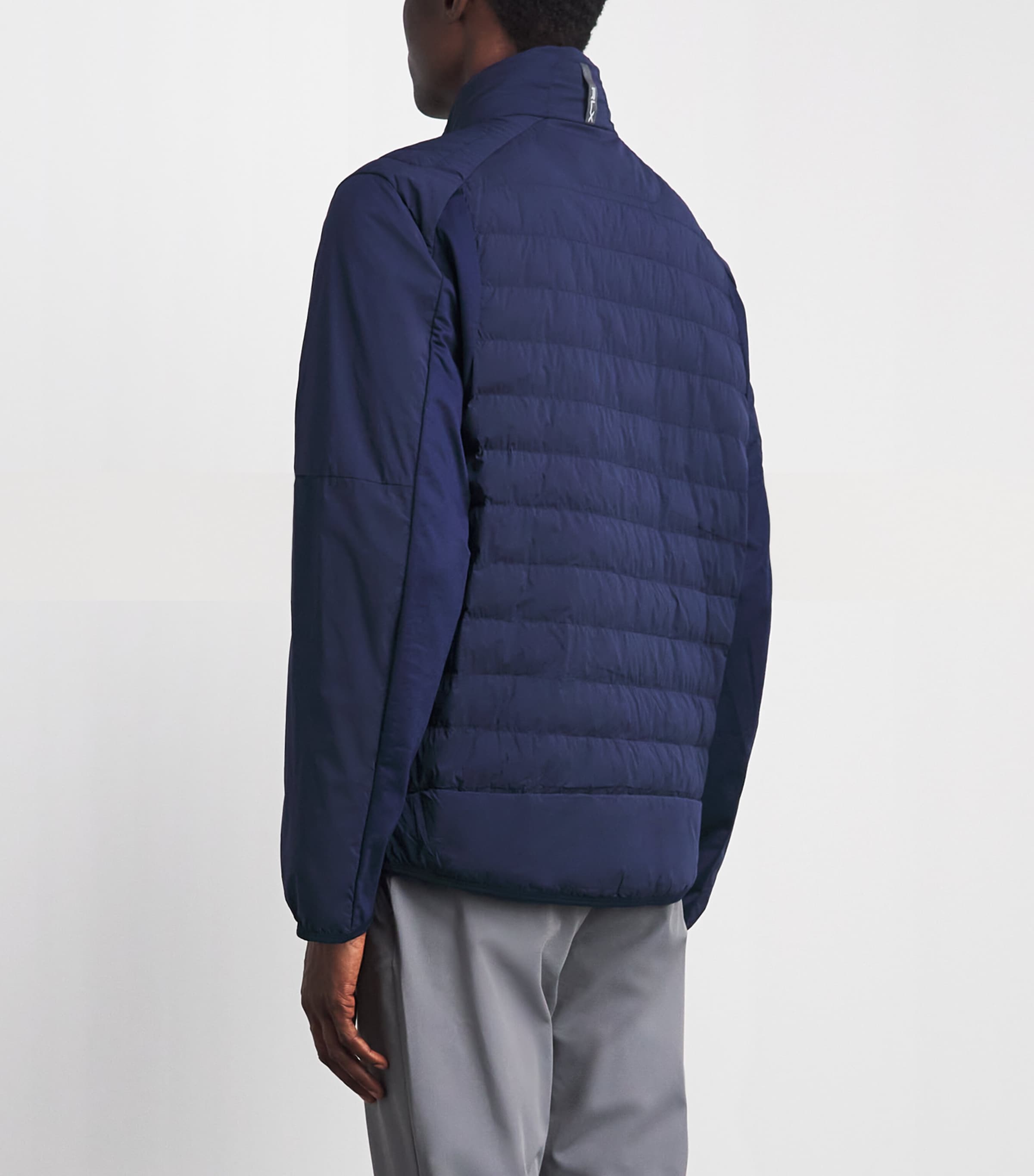 RLX Ralph Lauren Mens Padded High-Neck Zip-Up Jacket Refined Navy Image 5