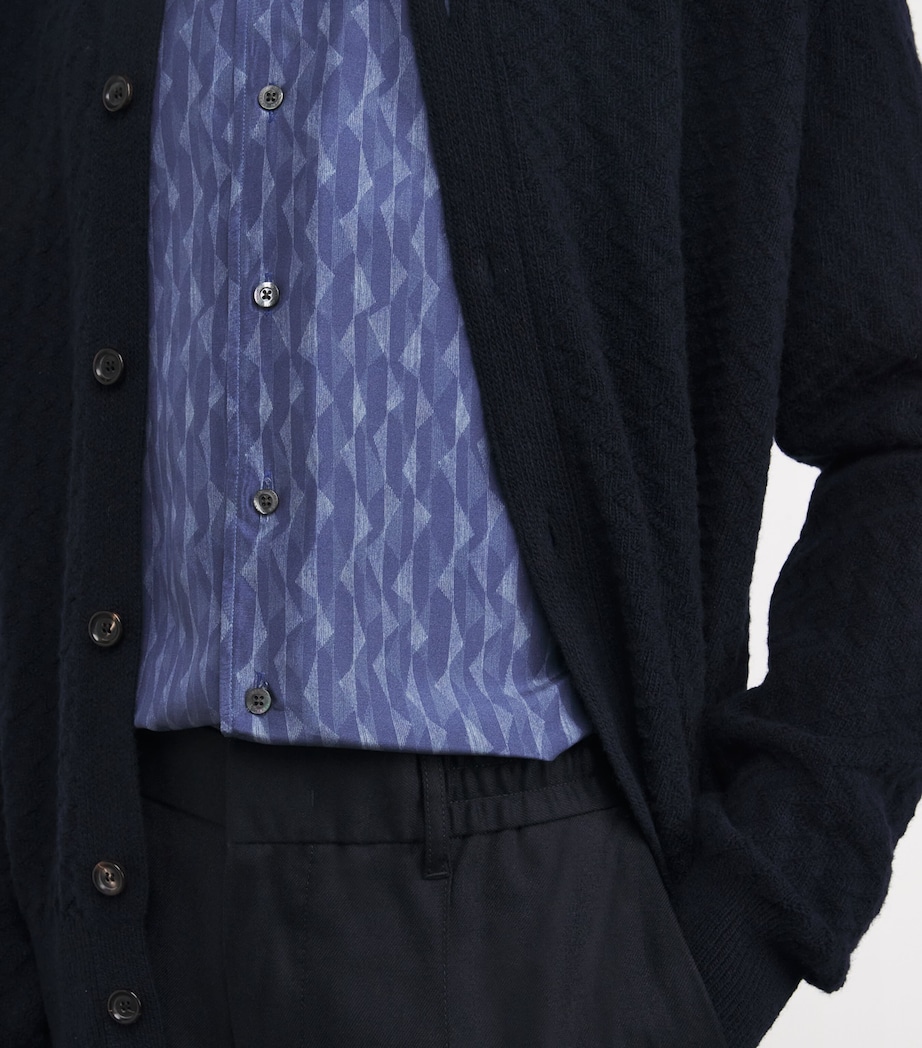 Silk Printed Shirt 1 NAVY BLUE Image 6