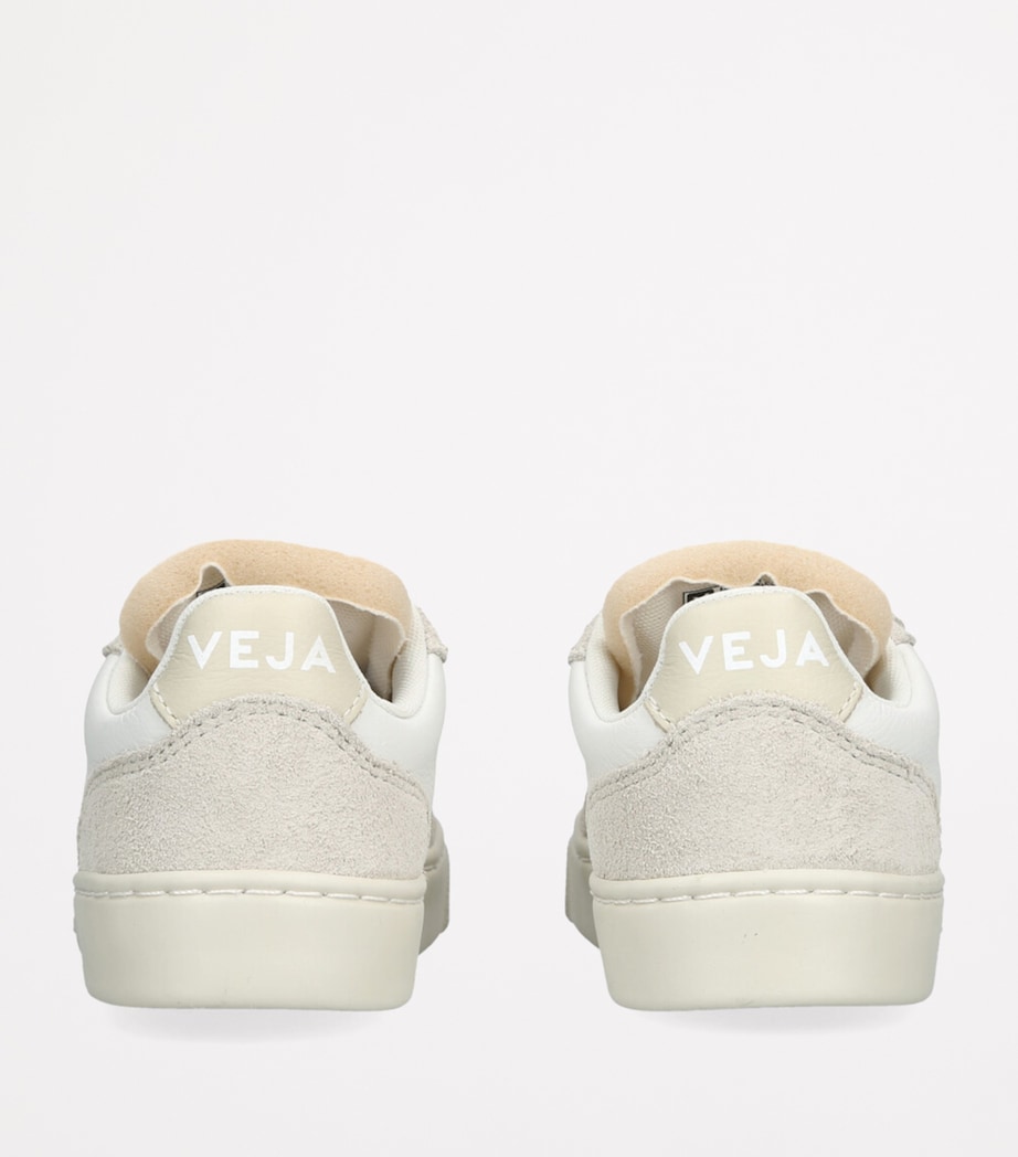 Leather-Suede V-90 Sneakers WHITE Image 2