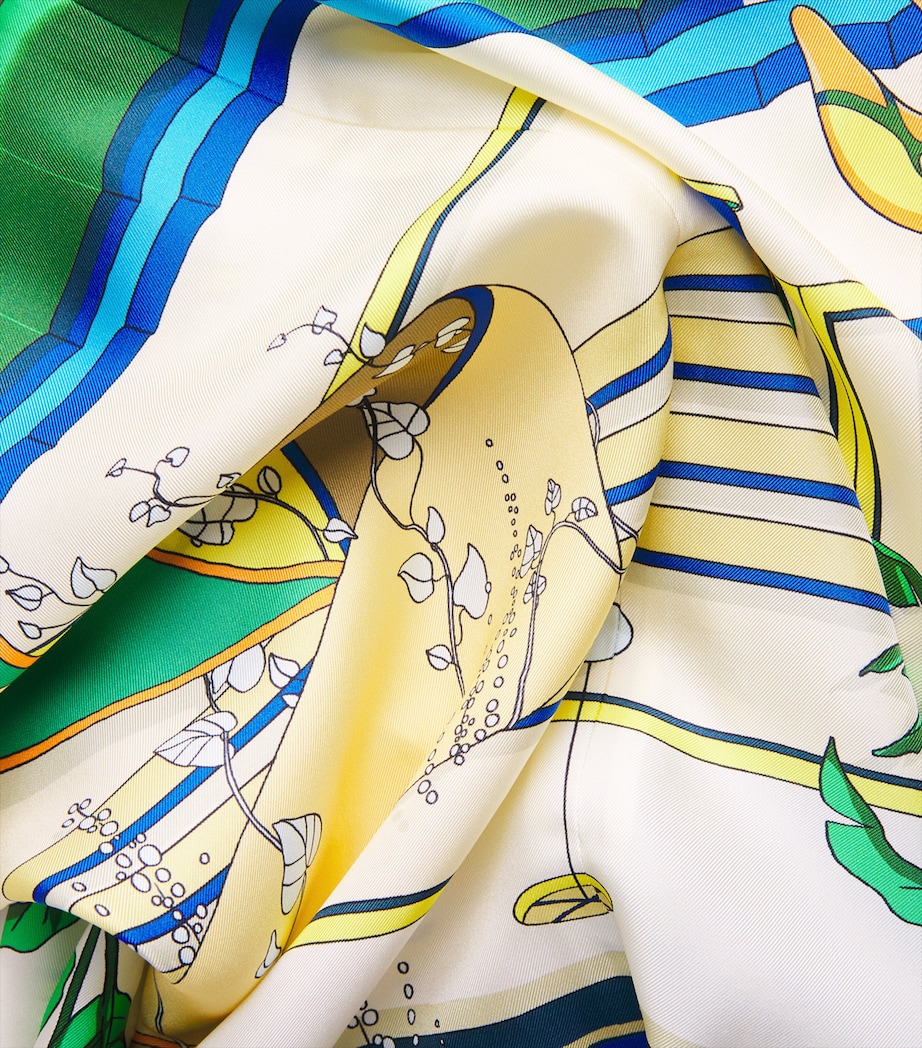 Tory Burch Womens Silk Printed Cape and Top The Pool Blue Image 7