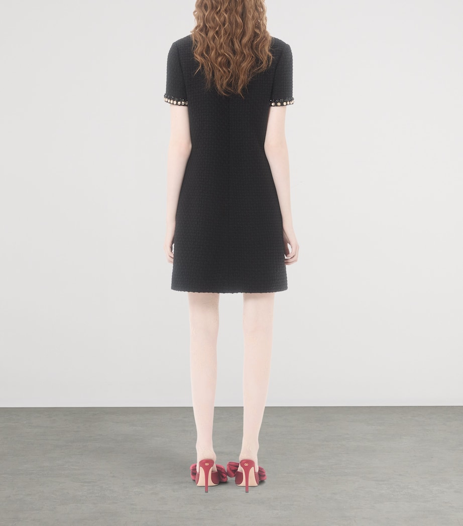 Virgin Wool-Blend Mini Dress NUD Image 4