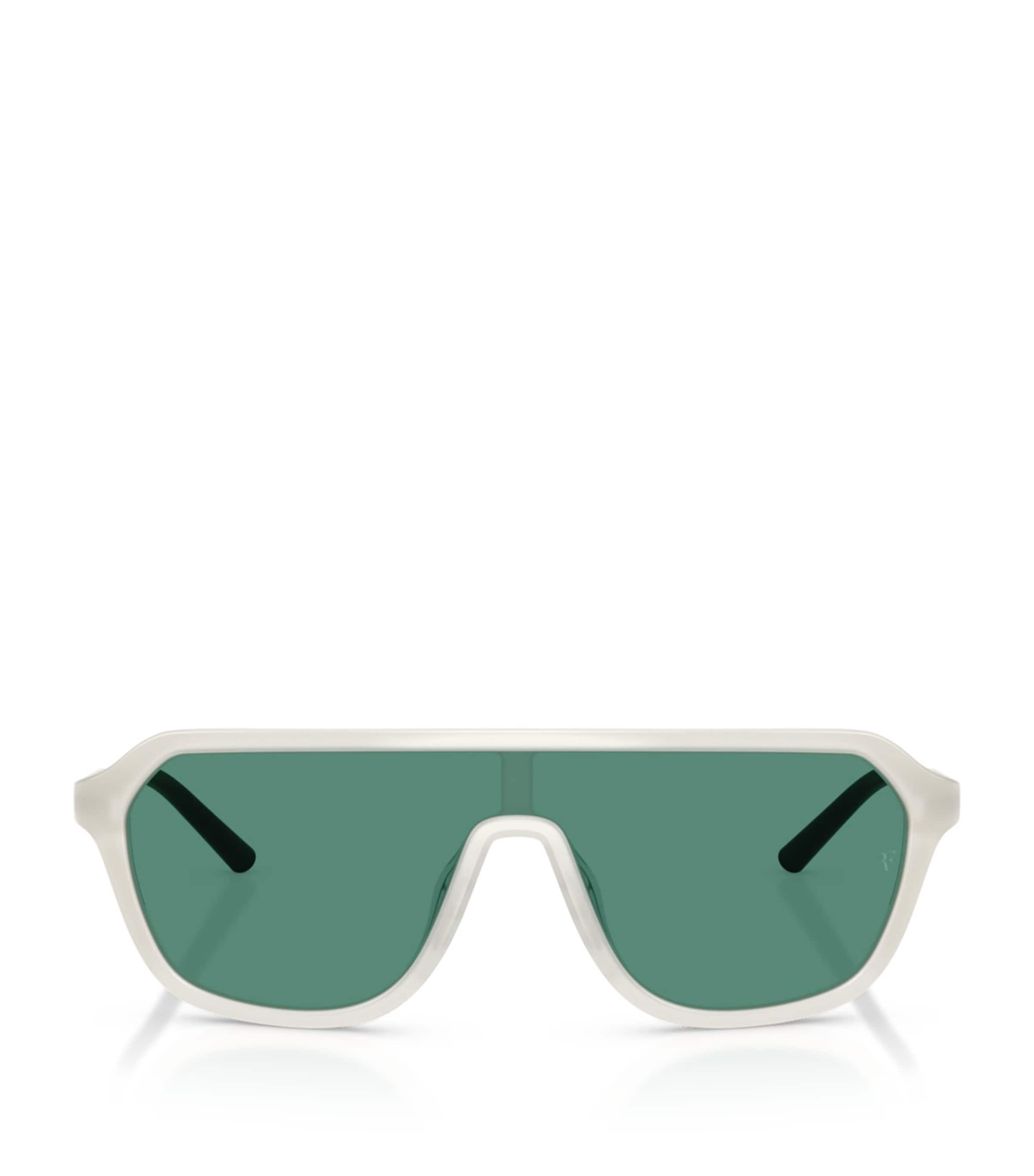 Oliver Peoples R-12 Goggle Sunglasses In White
