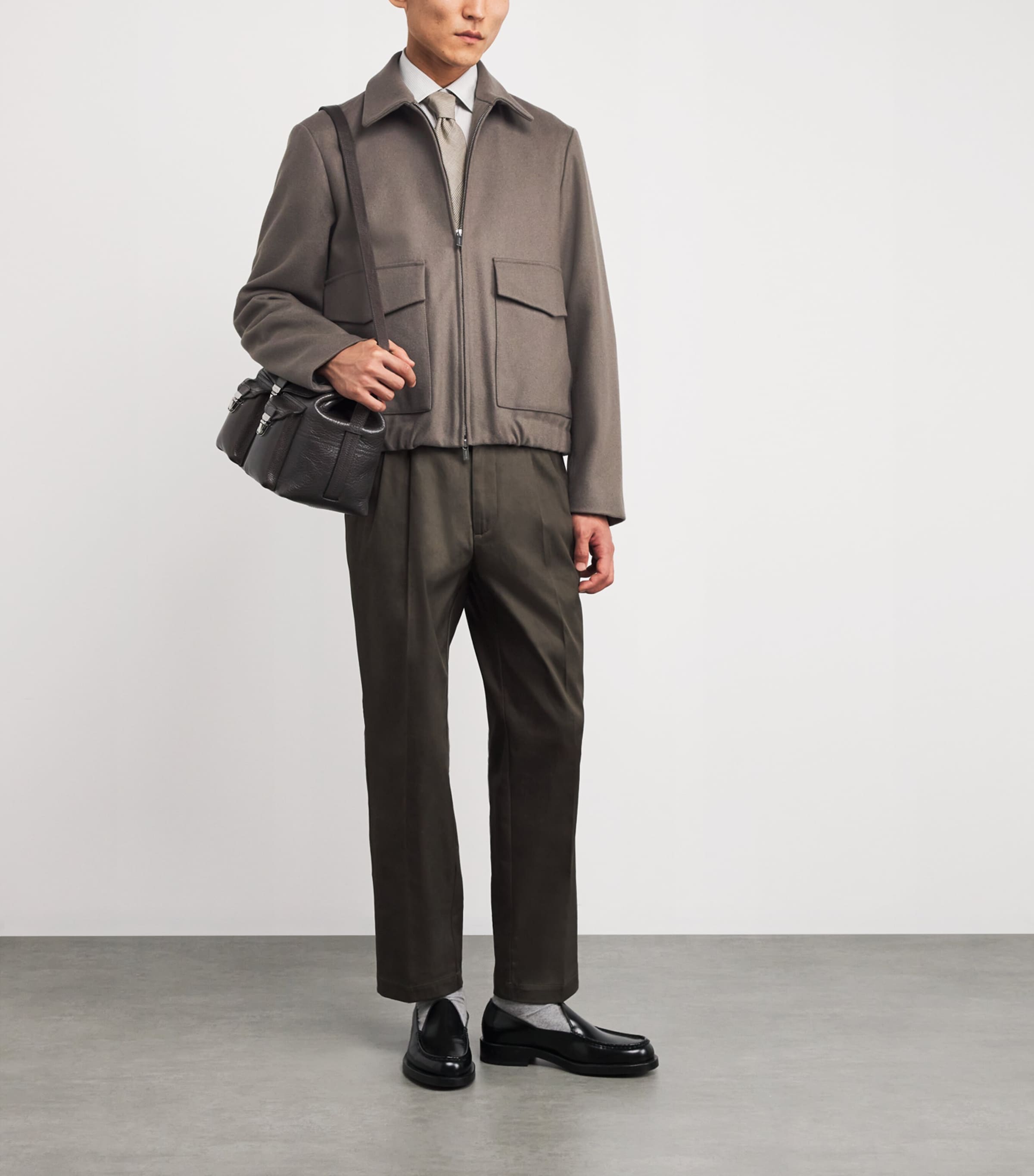 Wool-Blend Army Magan Jacket 260 NOCE Image 2