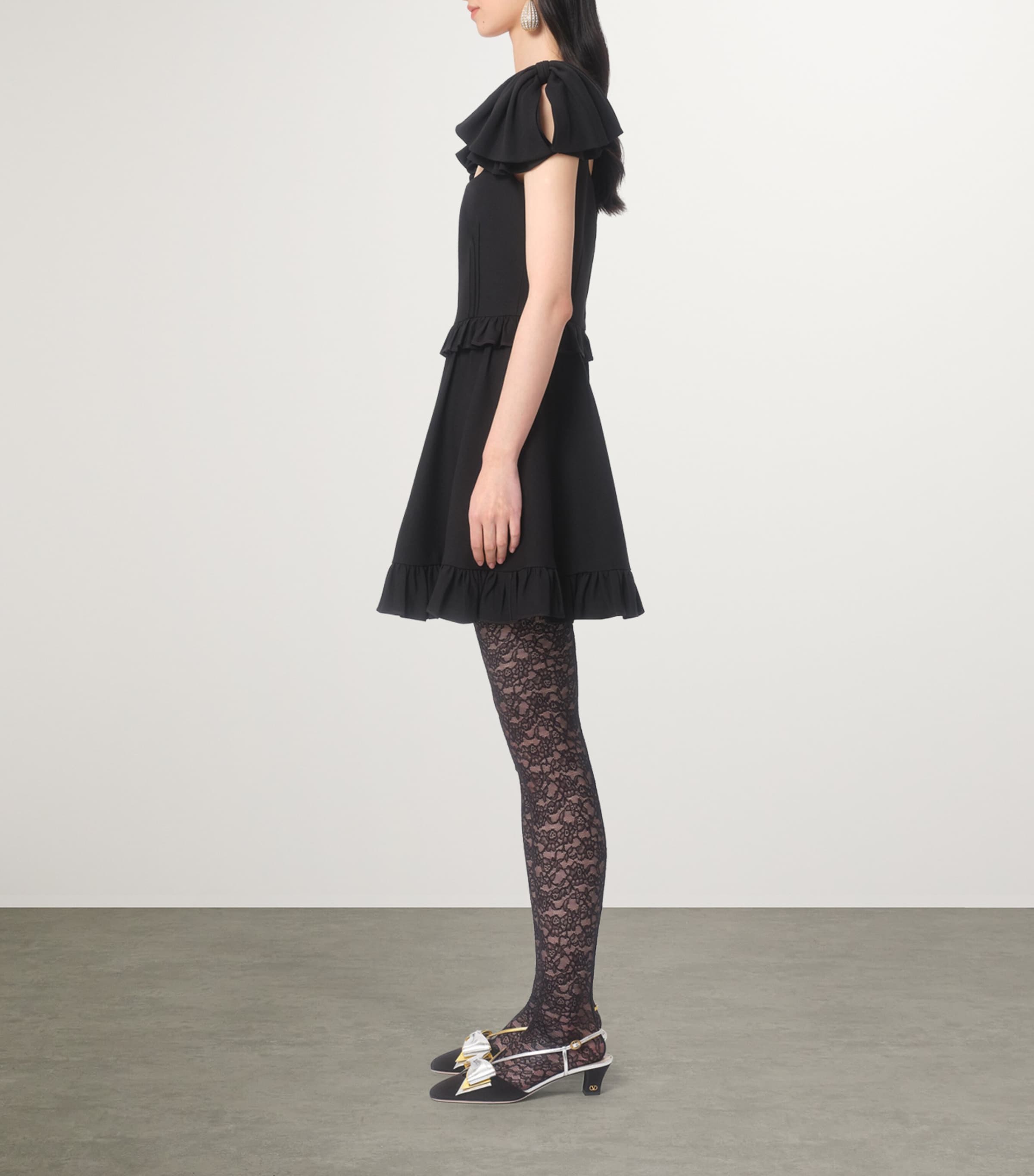 ワンピース Valentino Virgin Wool Mini Dress Valentino Garavani Dress, Size 38 IT