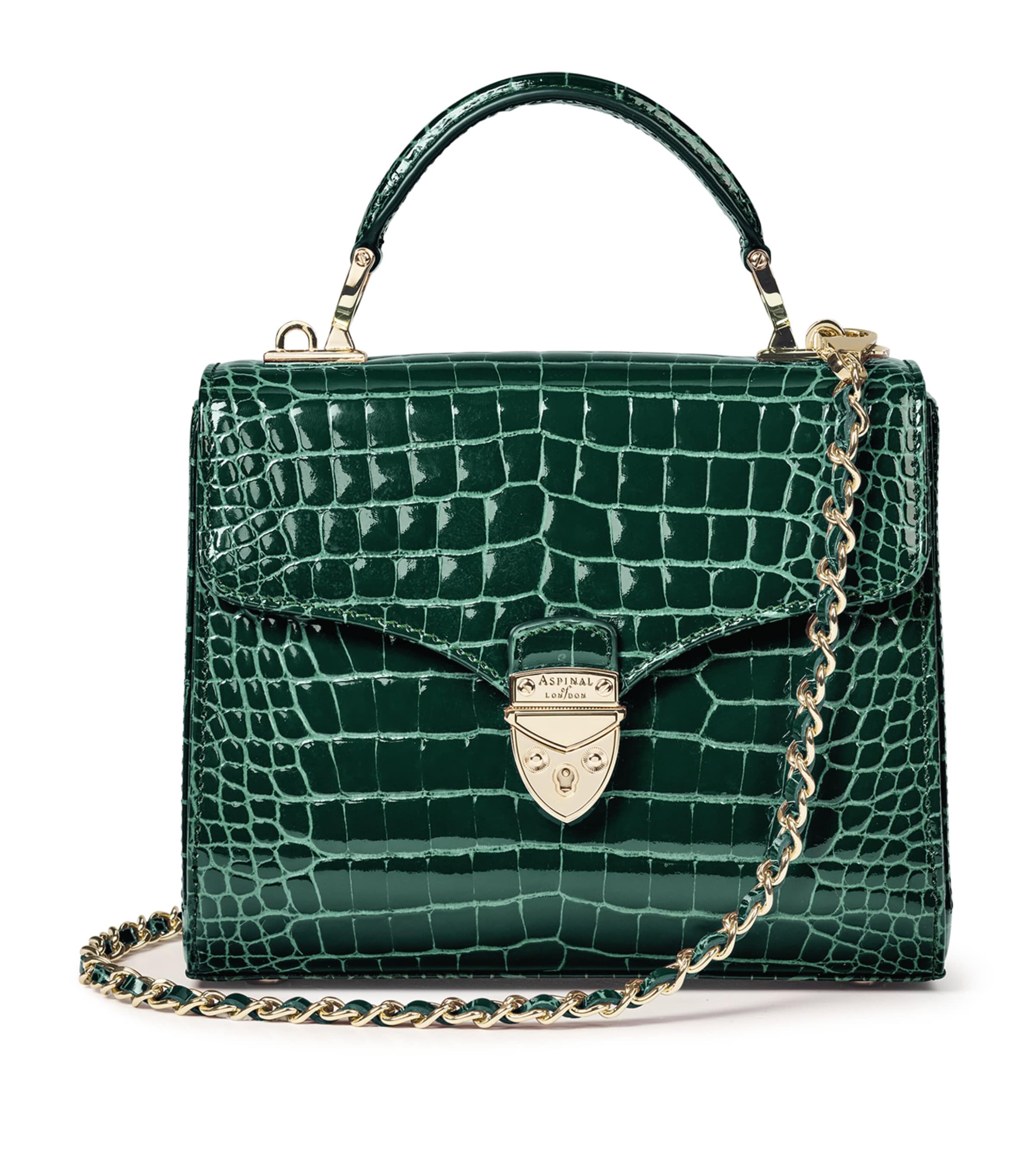 Aspinal Of London Green Midi Mayfair Top-Handle Bag | Harrods US