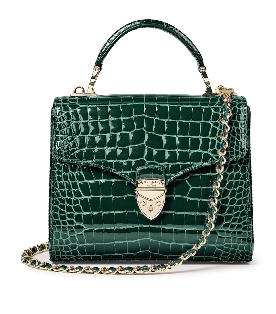 Midi Mayfair Top-Handle Bag GREEN Image 8