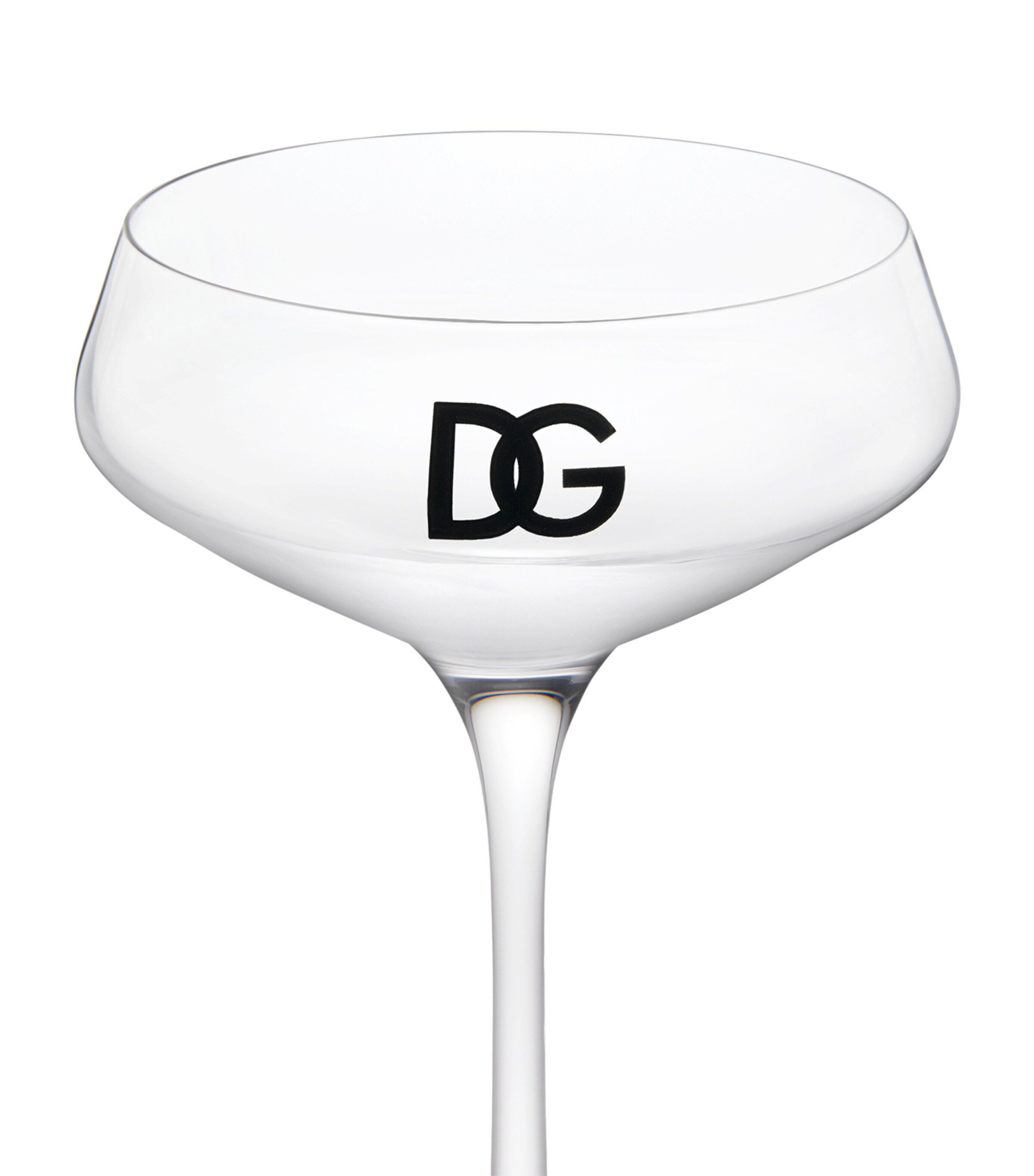 Set of 2 DG Millennials Logo Martini Glasses U0058 TRASPARENTE/DG Image 3
