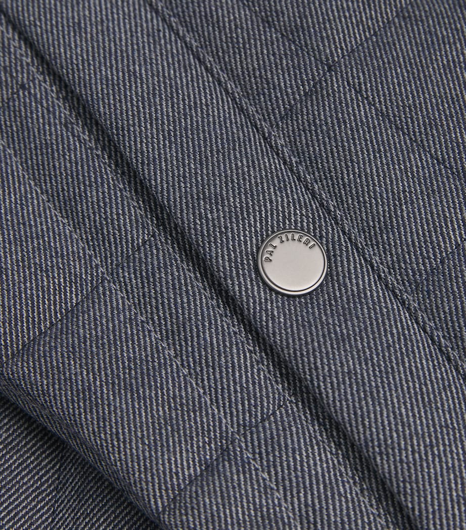 Quilted Reversible Gilet 12 BLUE Image 5