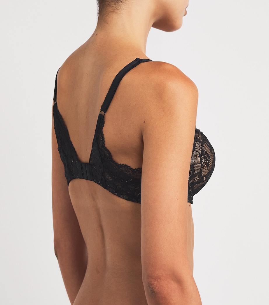 Lace Rosessence Half-Cup Bra BLACK Image 3