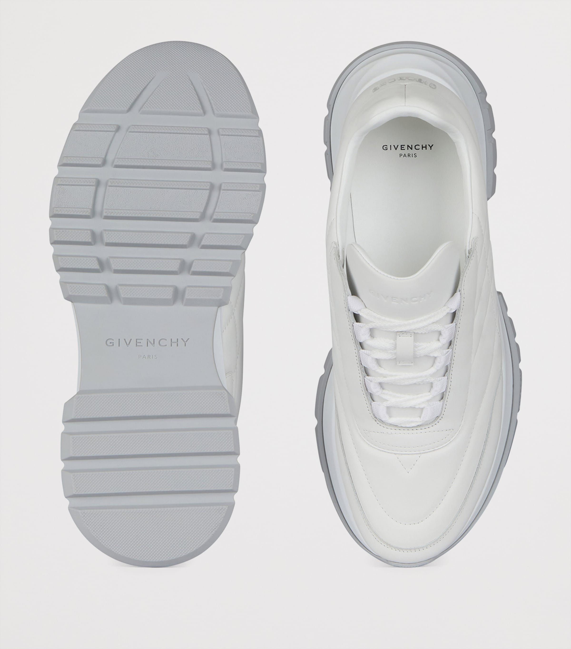 Leather Low-Top Sneakers WHITE Image 4