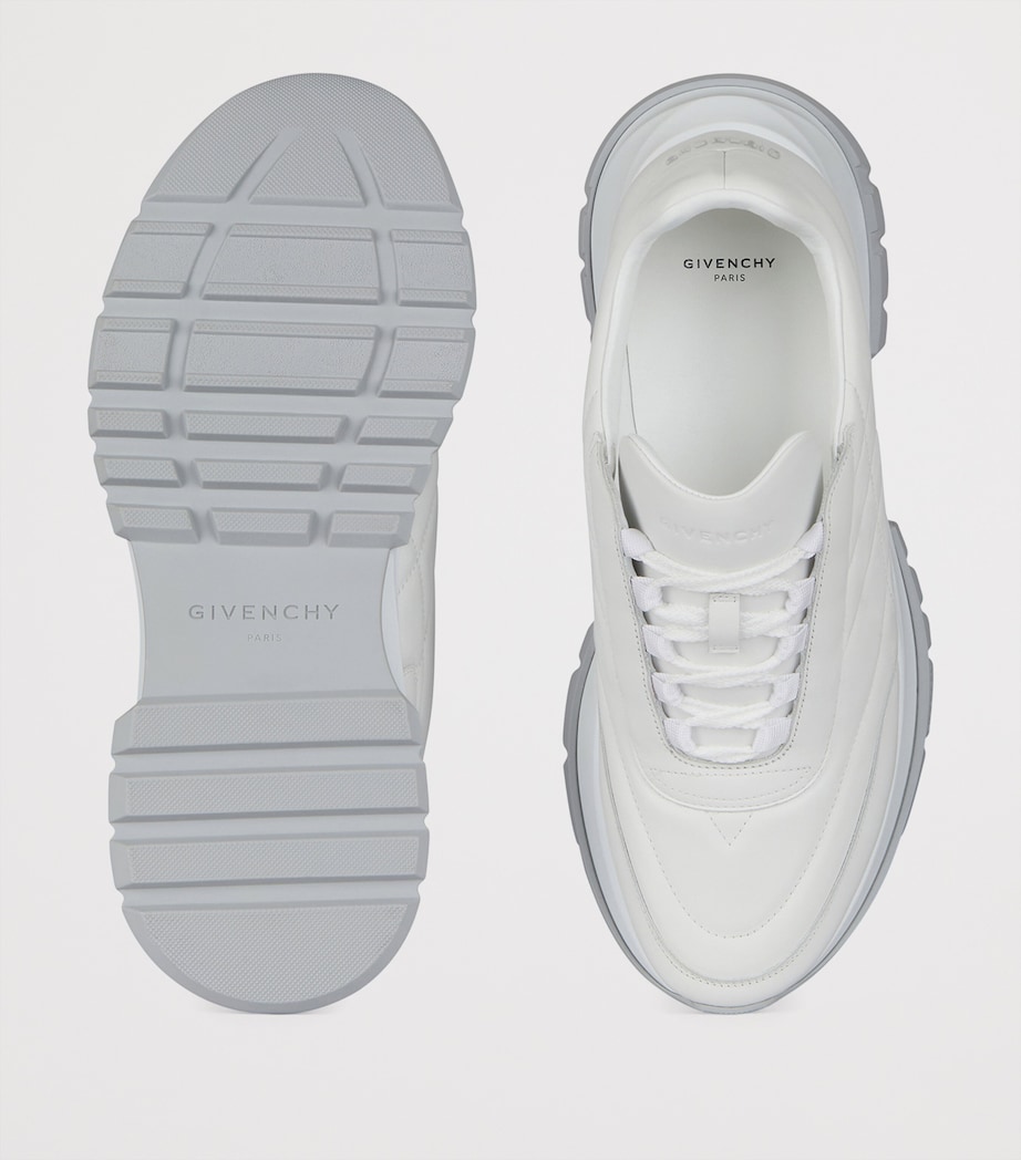 Leather Low-Top Sneakers WHITE Image 4