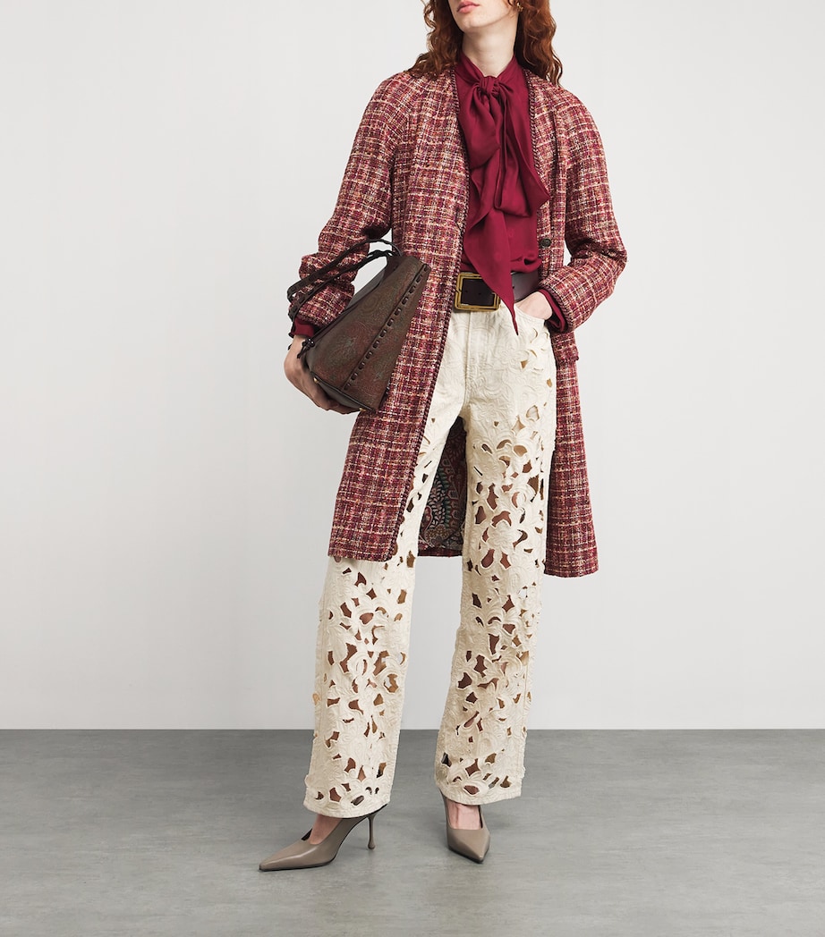 Silk Tie-Neck Blouse R0368 Image 2