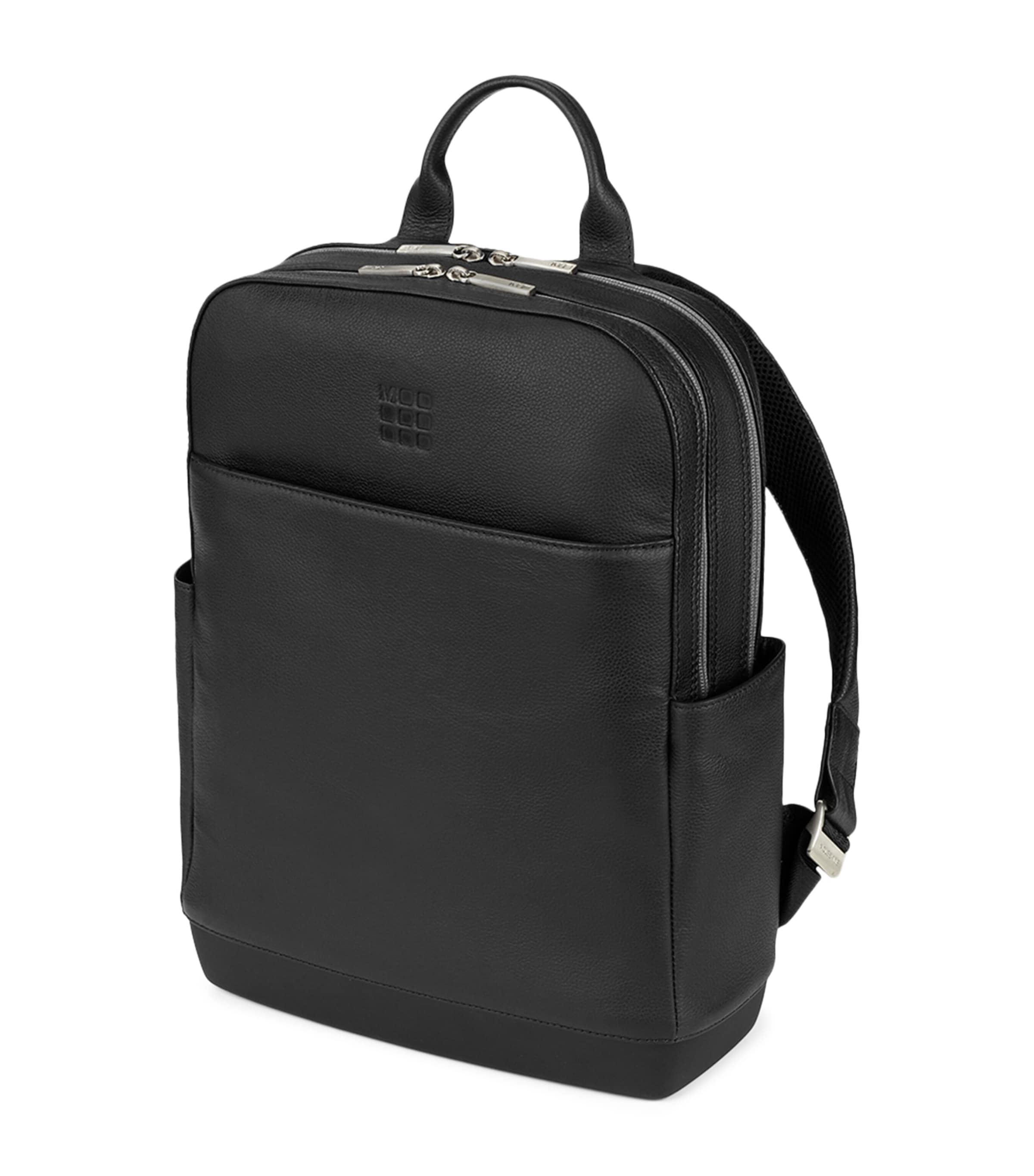 Moleskine Leather Pro Backpack In Black
