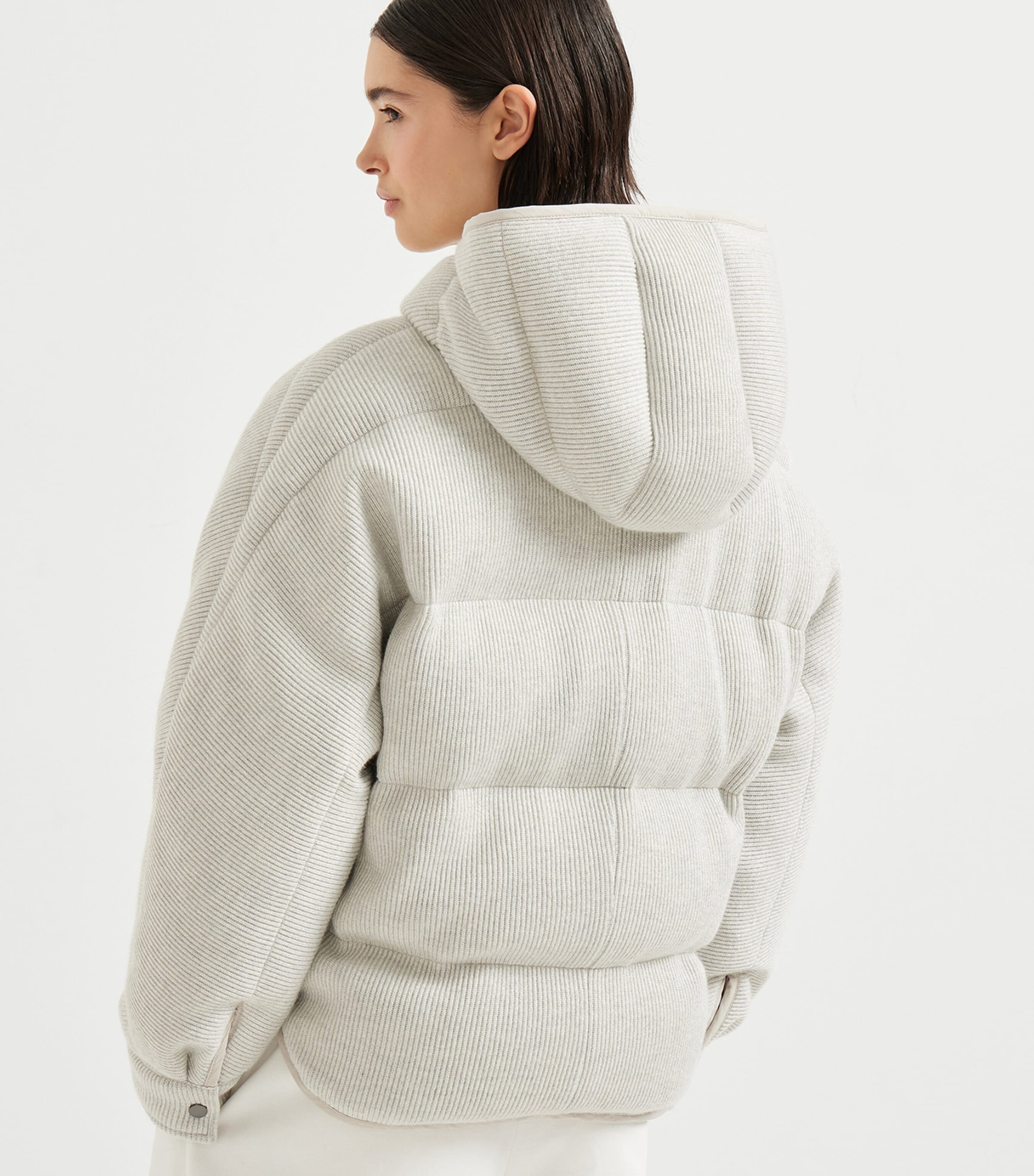 Cashmere-Blend Rib-Knit Jacket CCW76 Image 5