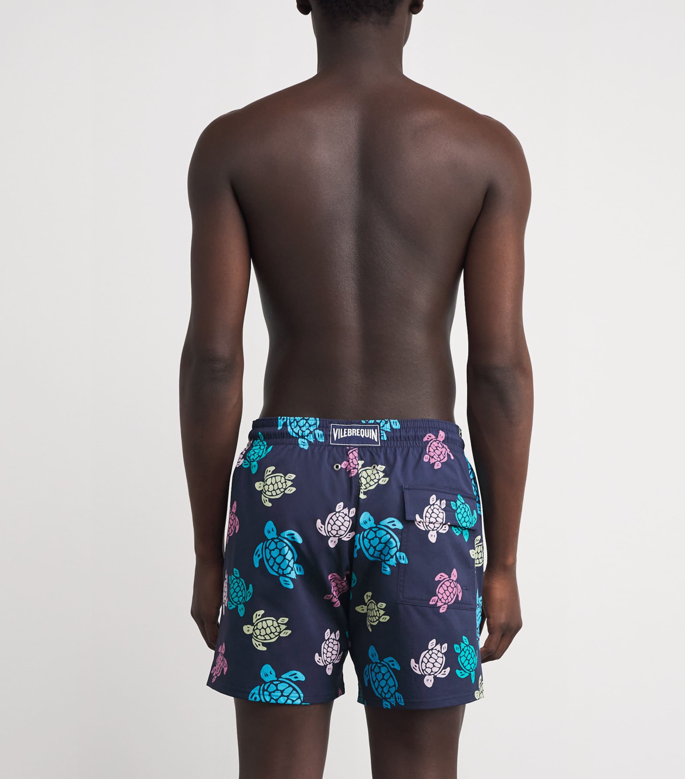 Turtle Print Moorise Swim Shorts 390-BLEU MARINE Image 4