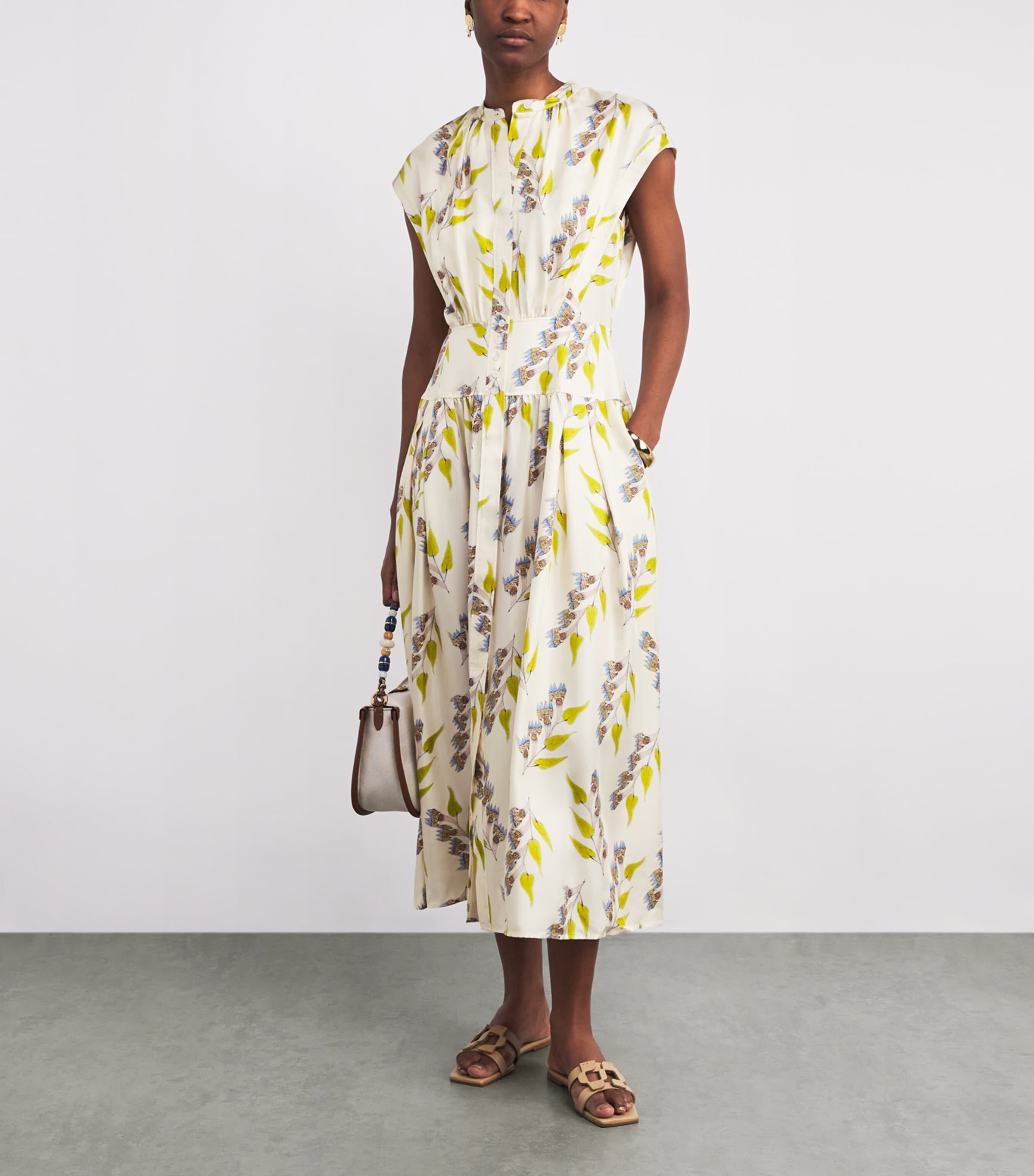 Silk Floral Lausanne Midi Dress INFINITE FLOWER Image 2